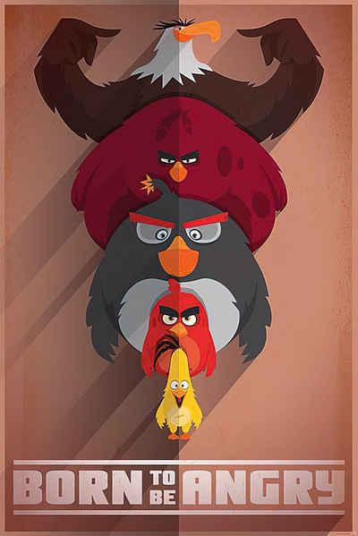 PYRAMID Poster Angry Birds Poster Born to be Angry 61 x 91,5 cm