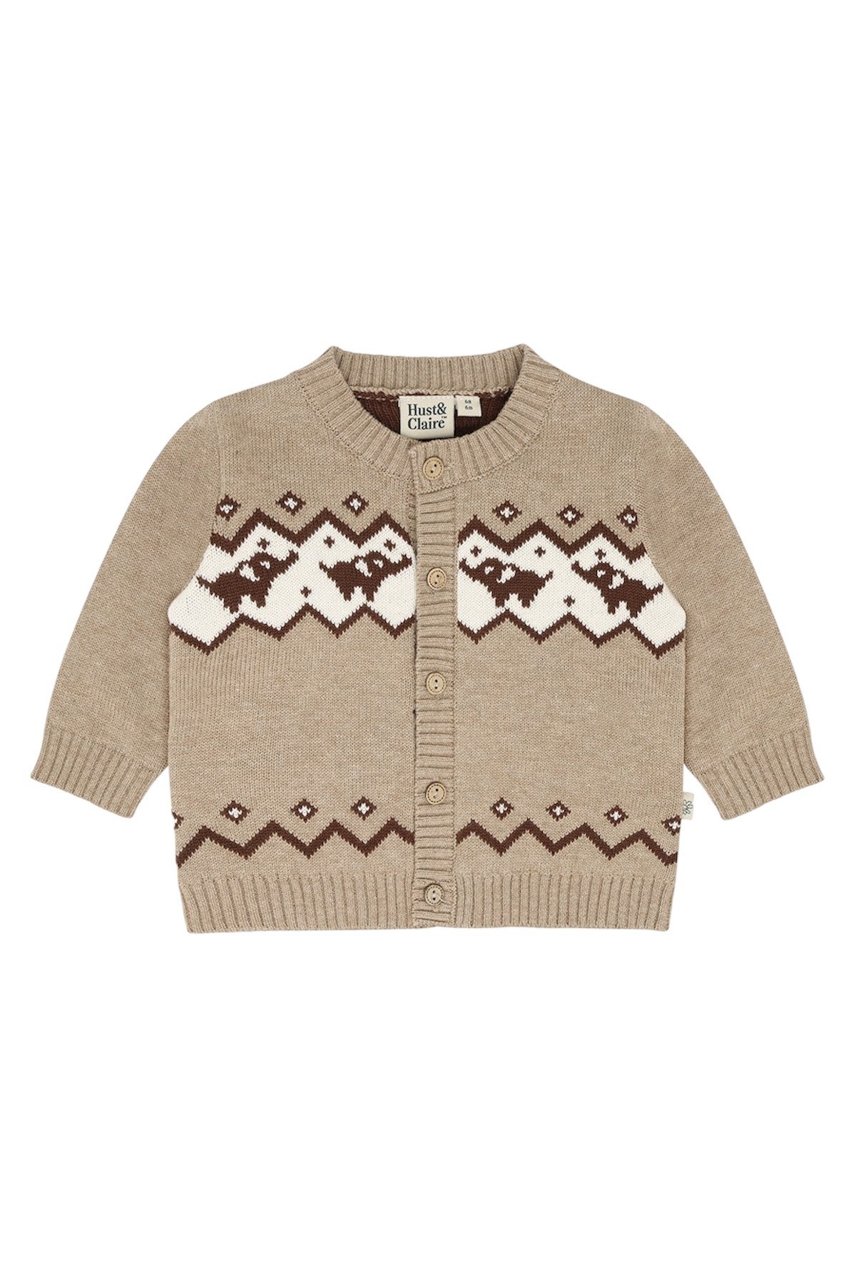 Hust & Claire Cardigan HCCharli Elephant (1-tlg) HCCharli Elephant Baby-Strickjacke für Jungen