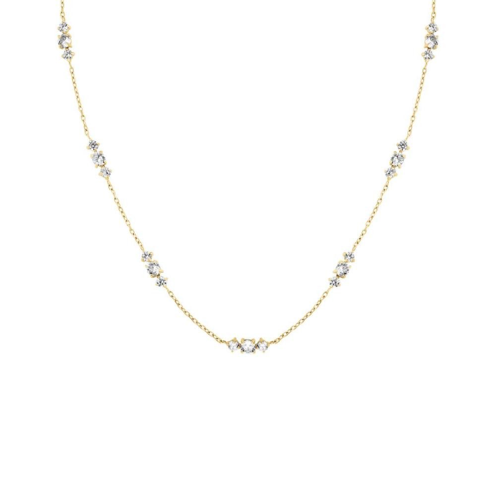 ROSEFIELD Kette mit Anhänger ROSEFIELD Halskette Triple Crystals Necklace Gold JNTCG-J1015