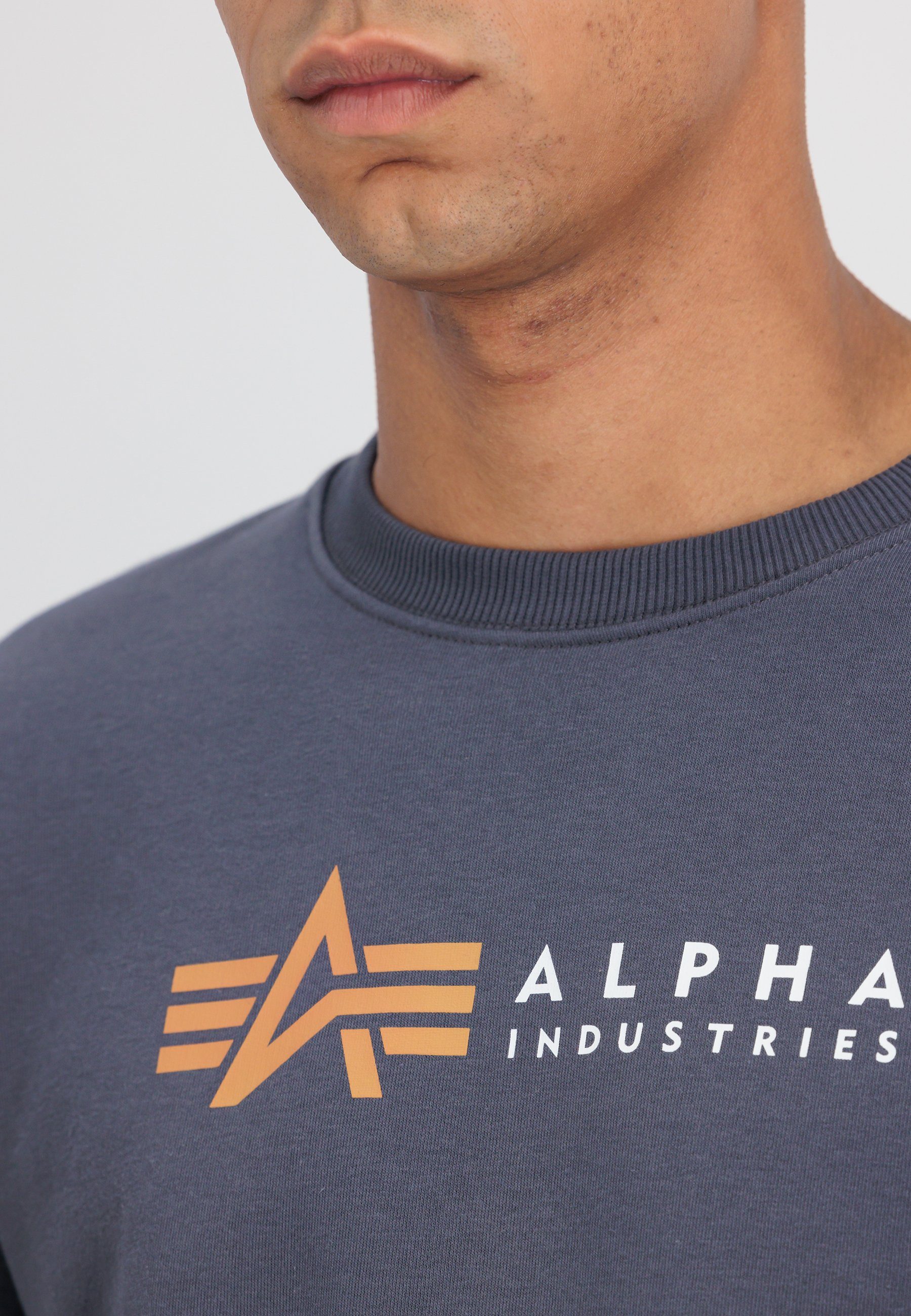 Industries Industries - Sweater Label Sweater Men Sweatshirts Alpha greyblack Alpha Alpha