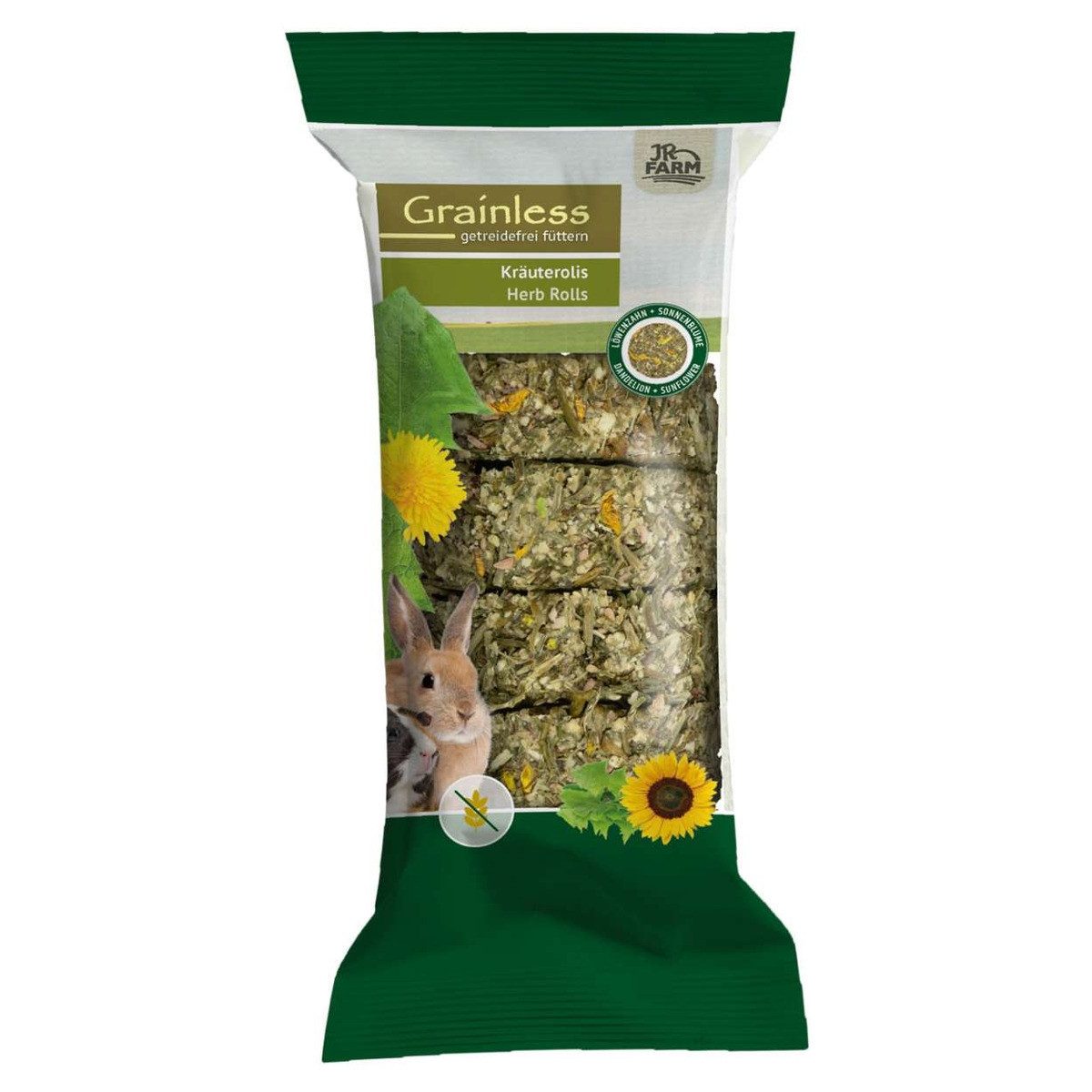 JR Farm Grainless Kräuterolis Löwenzahn-Sonnenblumen 70 g - 5 Stück, für: Kleintier