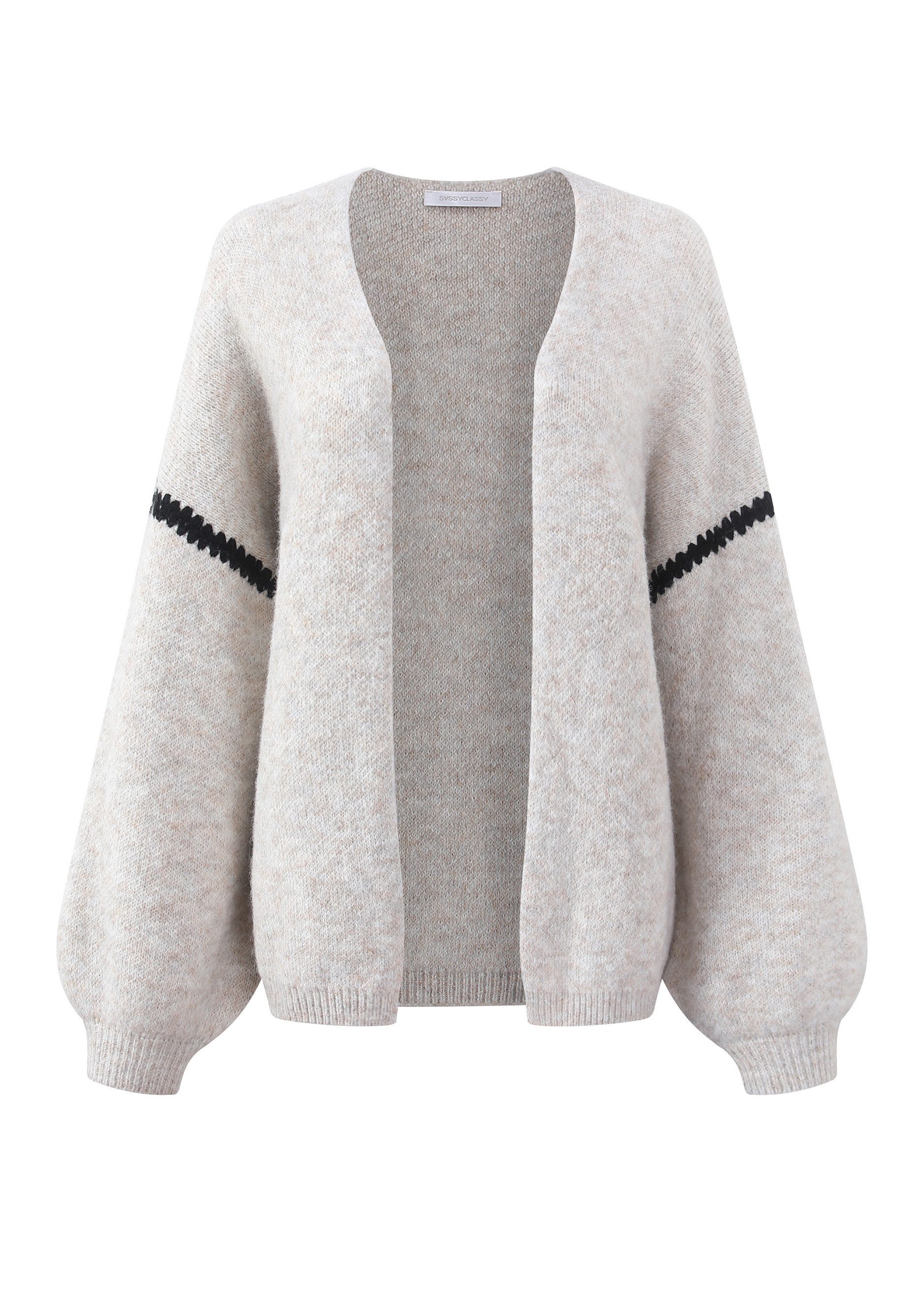 SASSYCLASSY Cardigan Cardigan mit Ziernähten für günstig online kaufen
