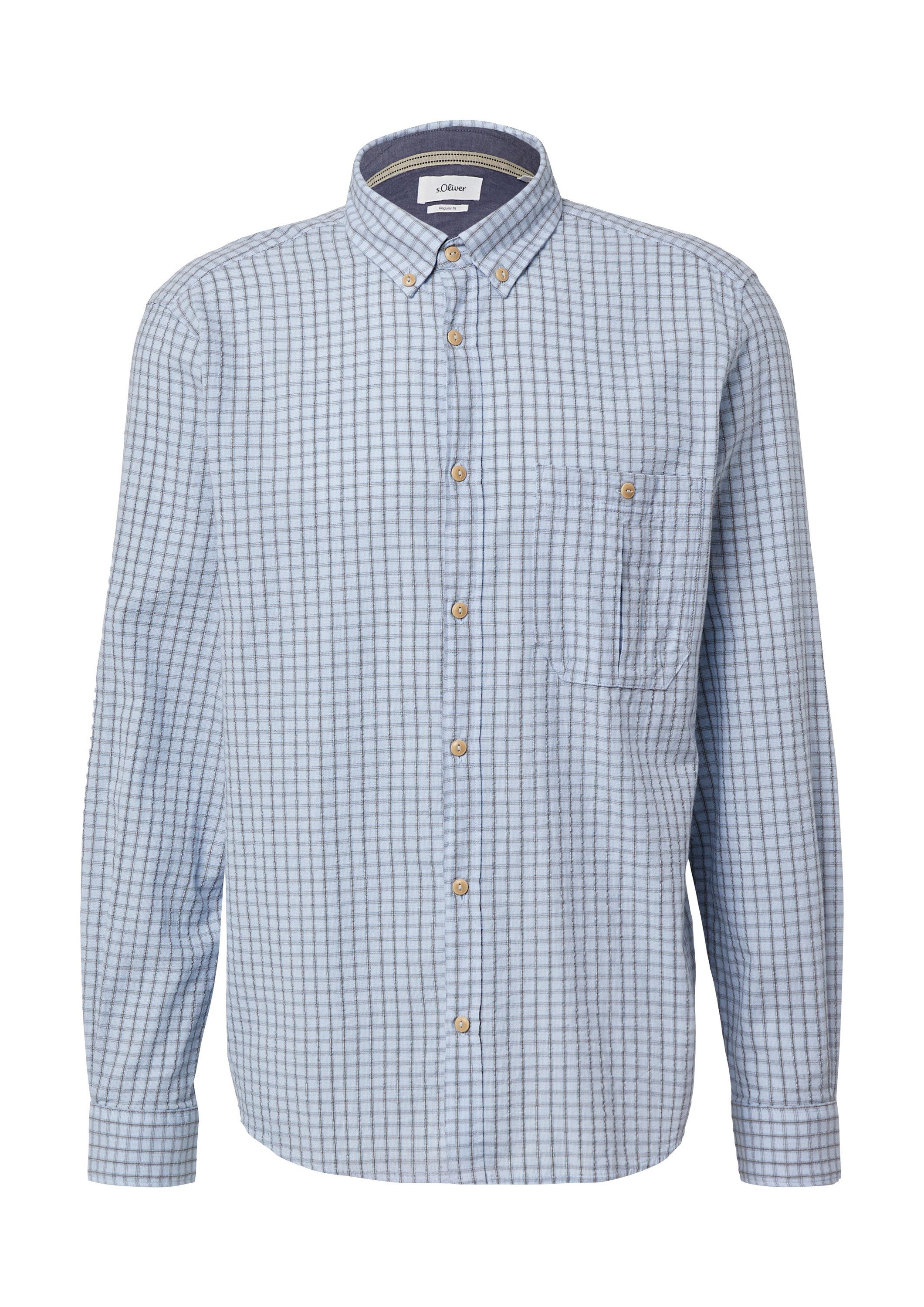 s.Oliver Langarmhemd Hemd (1-tlg) günstig online kaufen