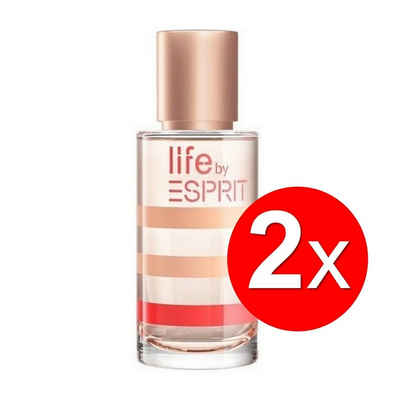 Esprit Eau de Parfum Life by Esprit Eau de Toilette Damenduft Parfüm Set Frauen Duft, 2-tlg., Langanhaltend, Eau de Toilette