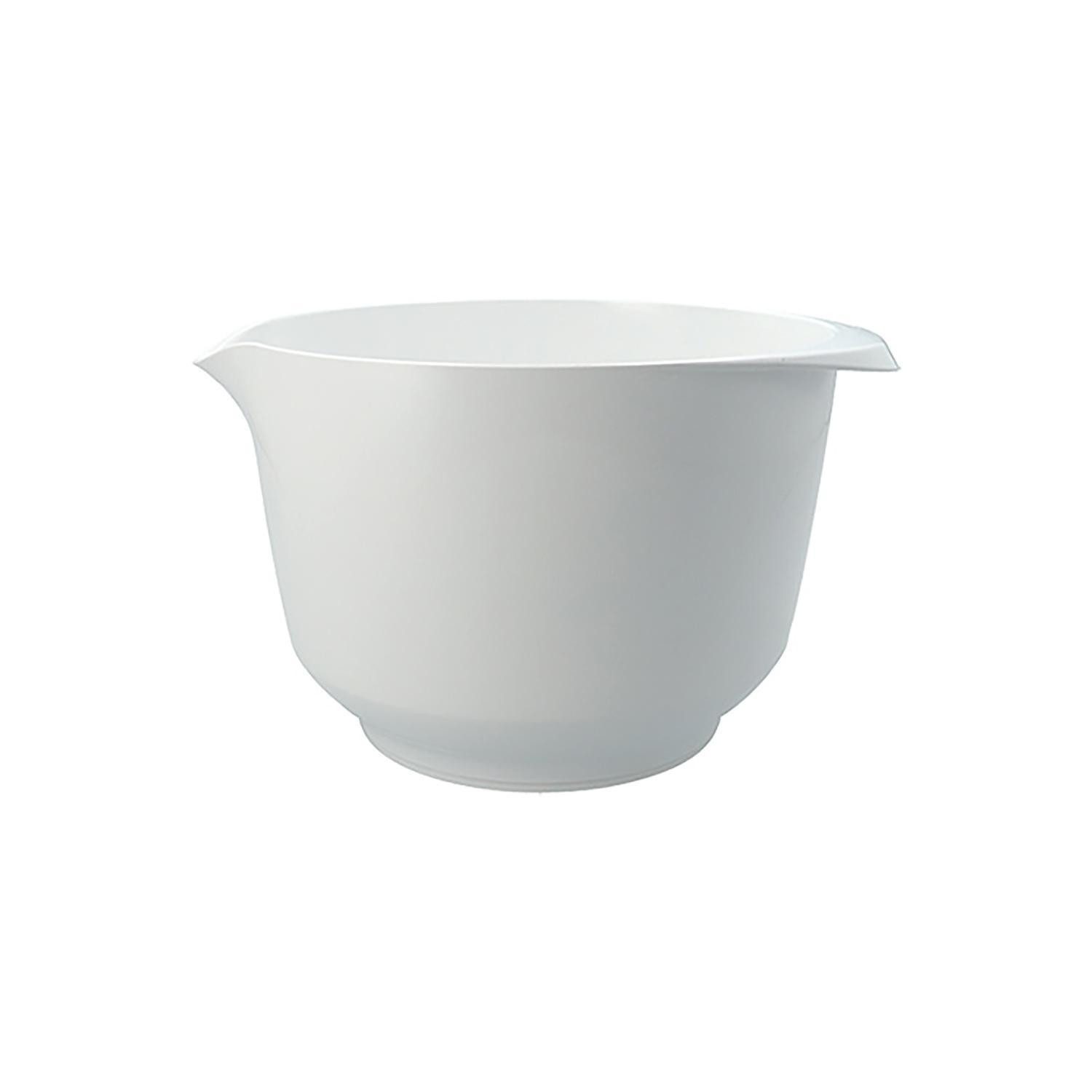 Birkmann Rührschüssel COLOUR KITCHEN, Weiß, B 20 cm, 1,5 Liter, Kunststoff, (1-tlg), PET-Kunststoff, mit Anti-Rutsch-Ring am Boden
