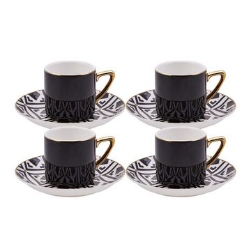 Karaca Kaffeeservice Karaca Monochrome Kaffeeservice Fur 4 Personen, Espresso Set