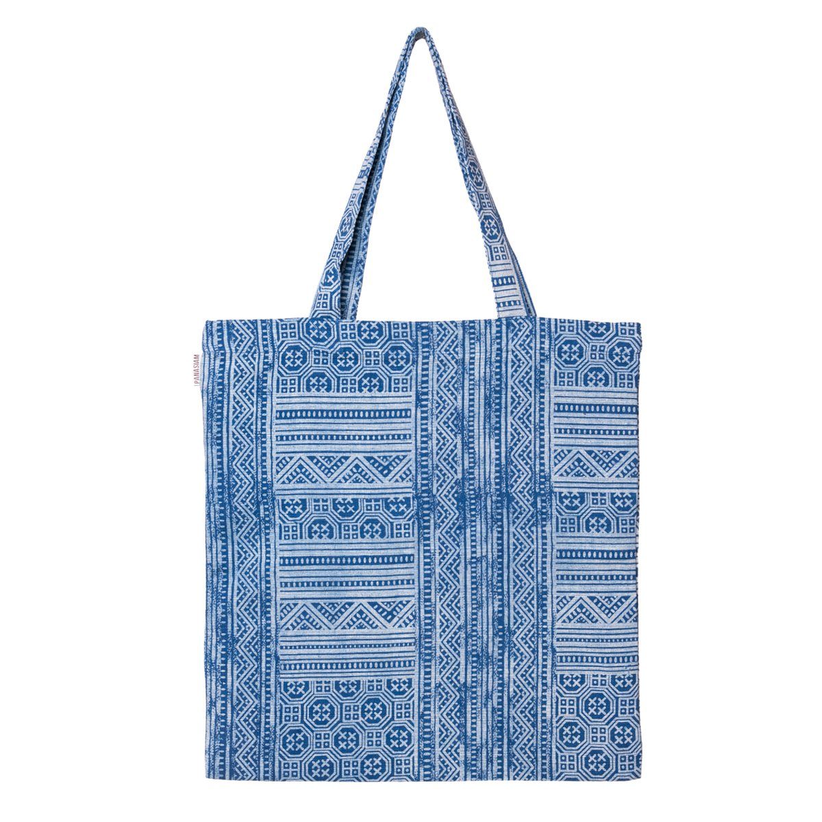PANASIAM Beuteltasche Geometrix Baumwollbeutel auch als Einkaufstasche oder Schuhbeutel, aus 100% Baumwolle Jutebeutel mit traditionellen japanischen Mustern azteken pattern
