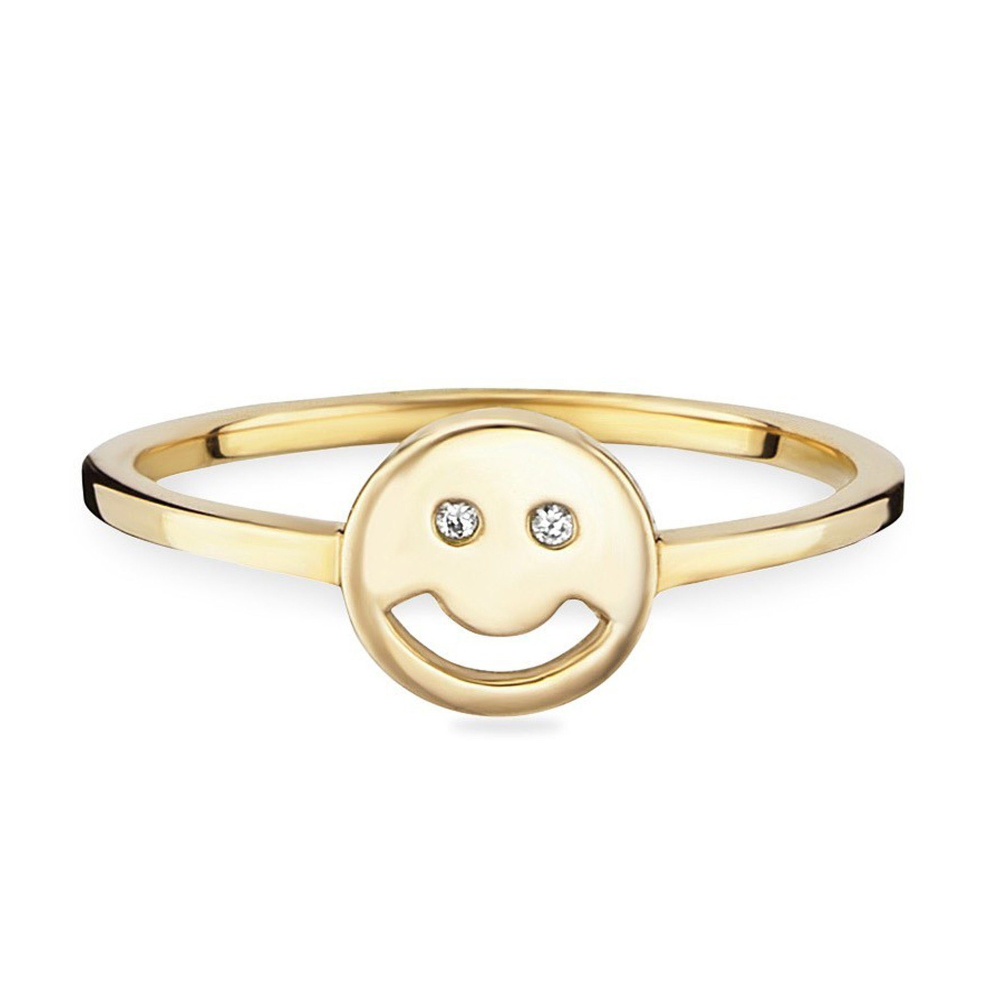 925 Smile Silber CAÏ Fingerring Sterling vergoldet