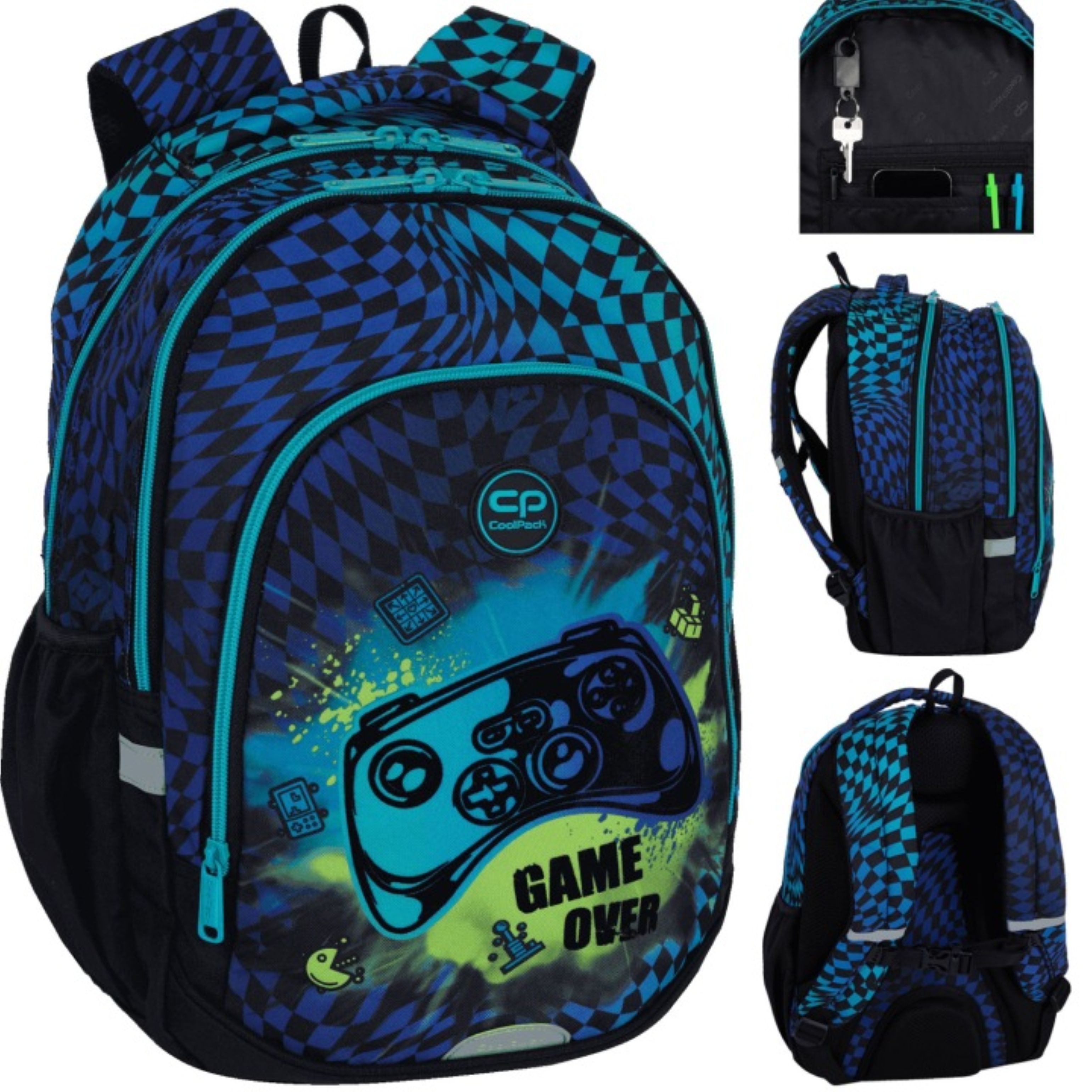 CoolPack Schulrucksack CoolPack Schulset Gamer Chess Rucksack Mäppchen Turnbeutel 3-tlg. (1-tlg)