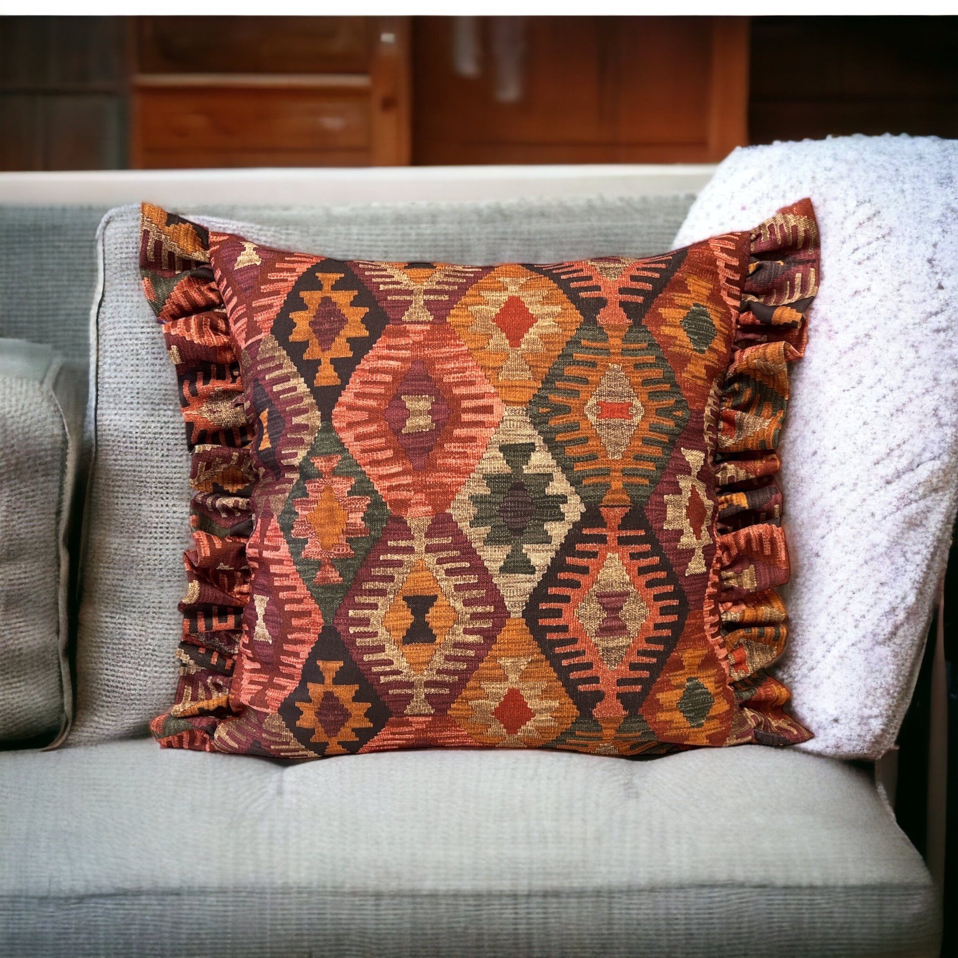 RoKo-Textilien Kissenbezug Kissenbezug mit Rüschen 100% Polyester in 5 Maße günstig online kaufen