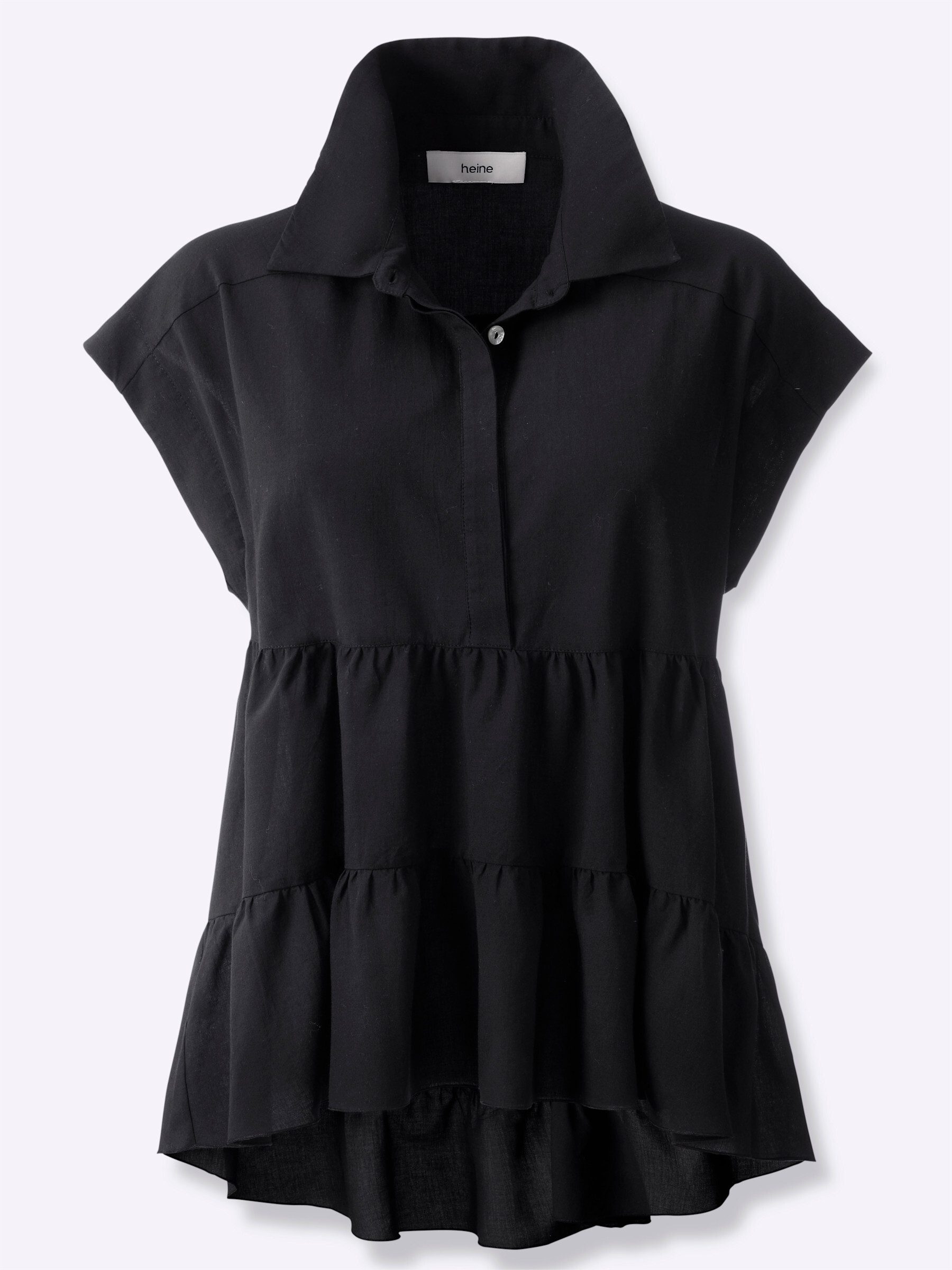 heine Klassische Bluse Kurzarmbluse Kurzarm