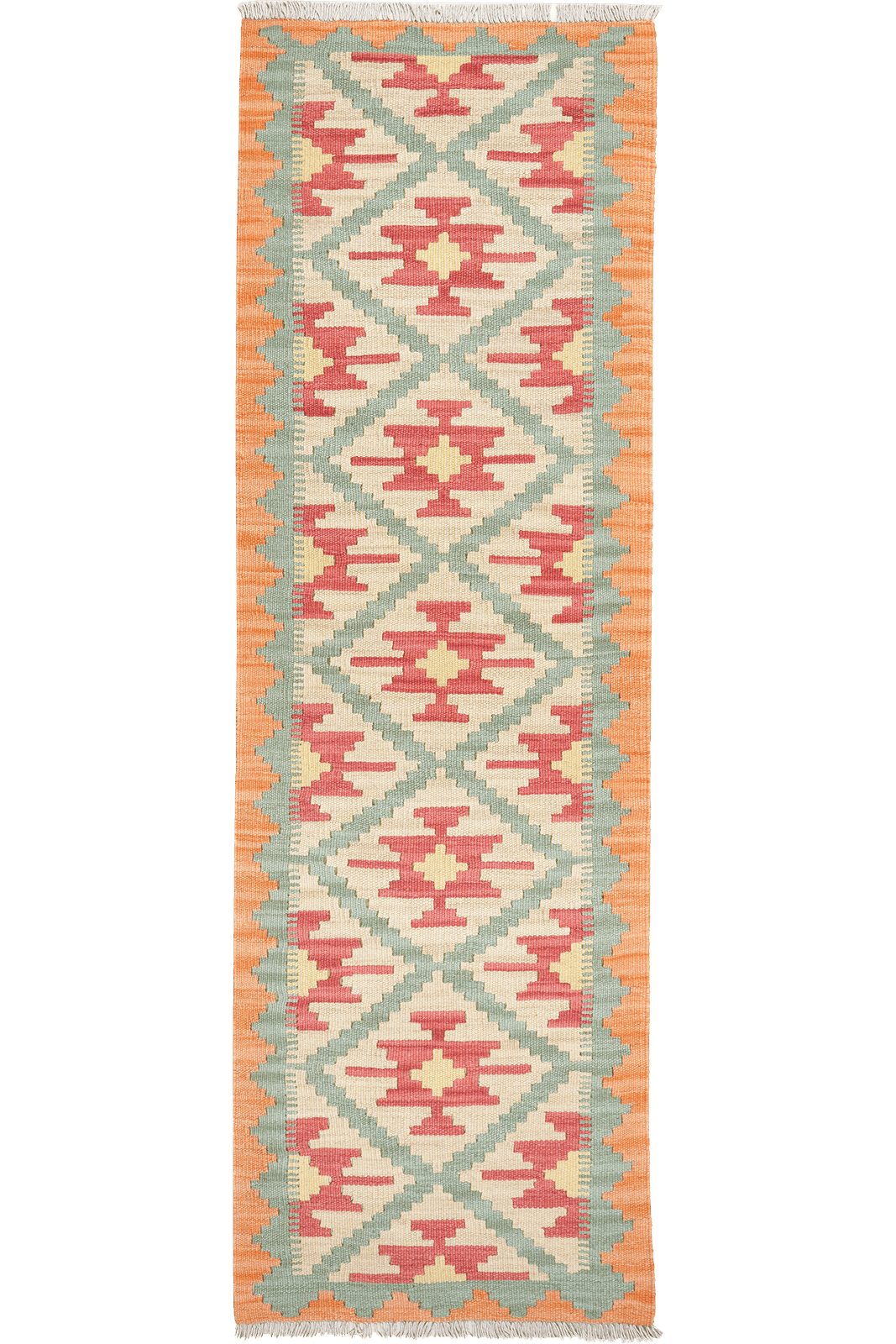 Looma Teppich Kelim Gashgai 201x63cm, rechteckig, Höhe: 5 mm, Gashgai, Schurwolle, Unikat