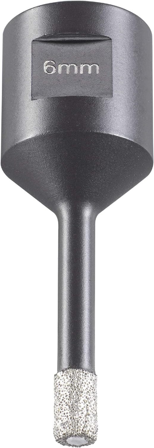 kwb Bohrer- und Bit-Set Fliesenbohrer M14, 6mm, Diamant Fliesen-Loch-Bohrer für Winkelschleifer, Lochsäge mit M14-