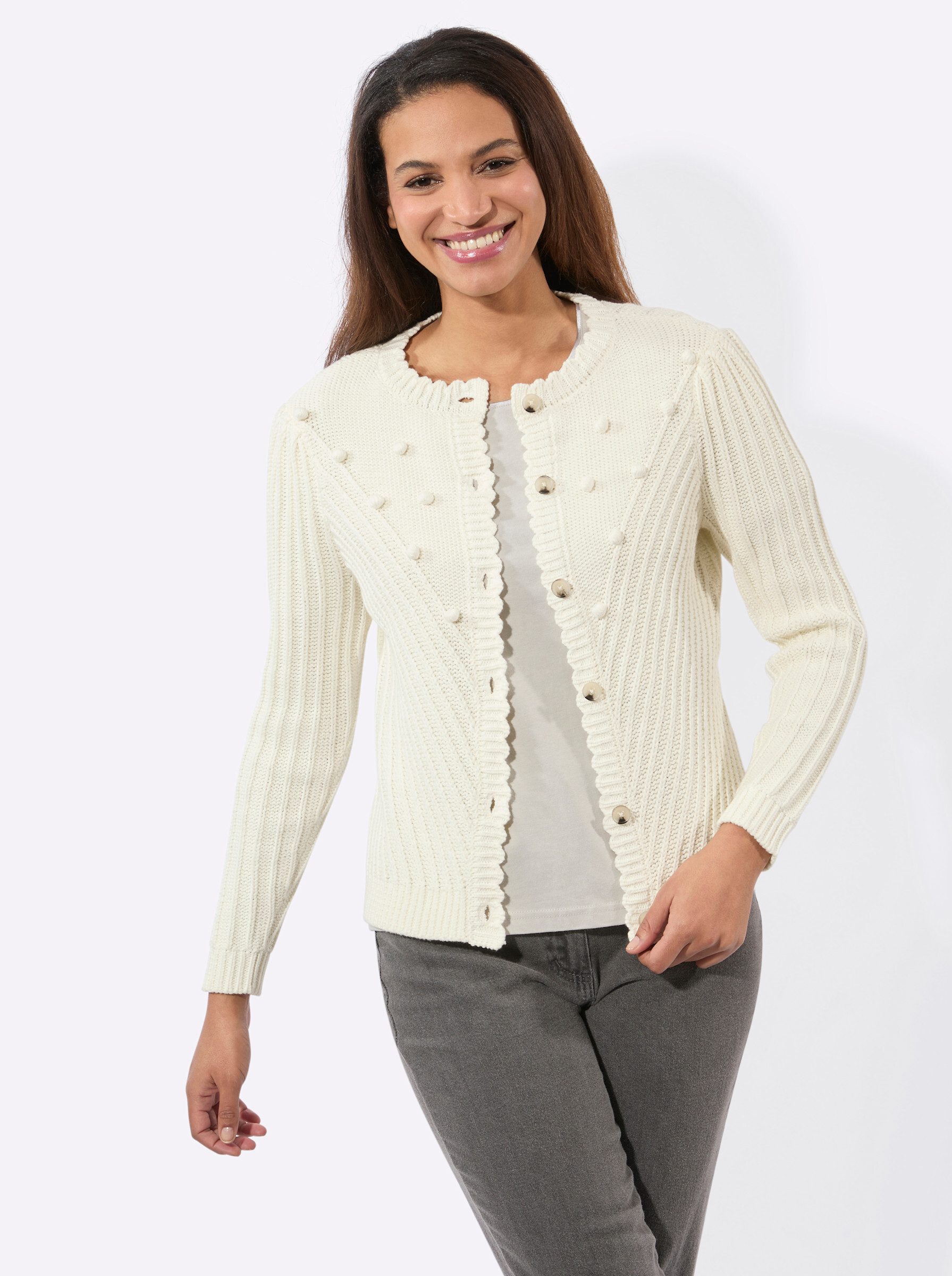 Witt Strickjacke Strickjacke Langarm