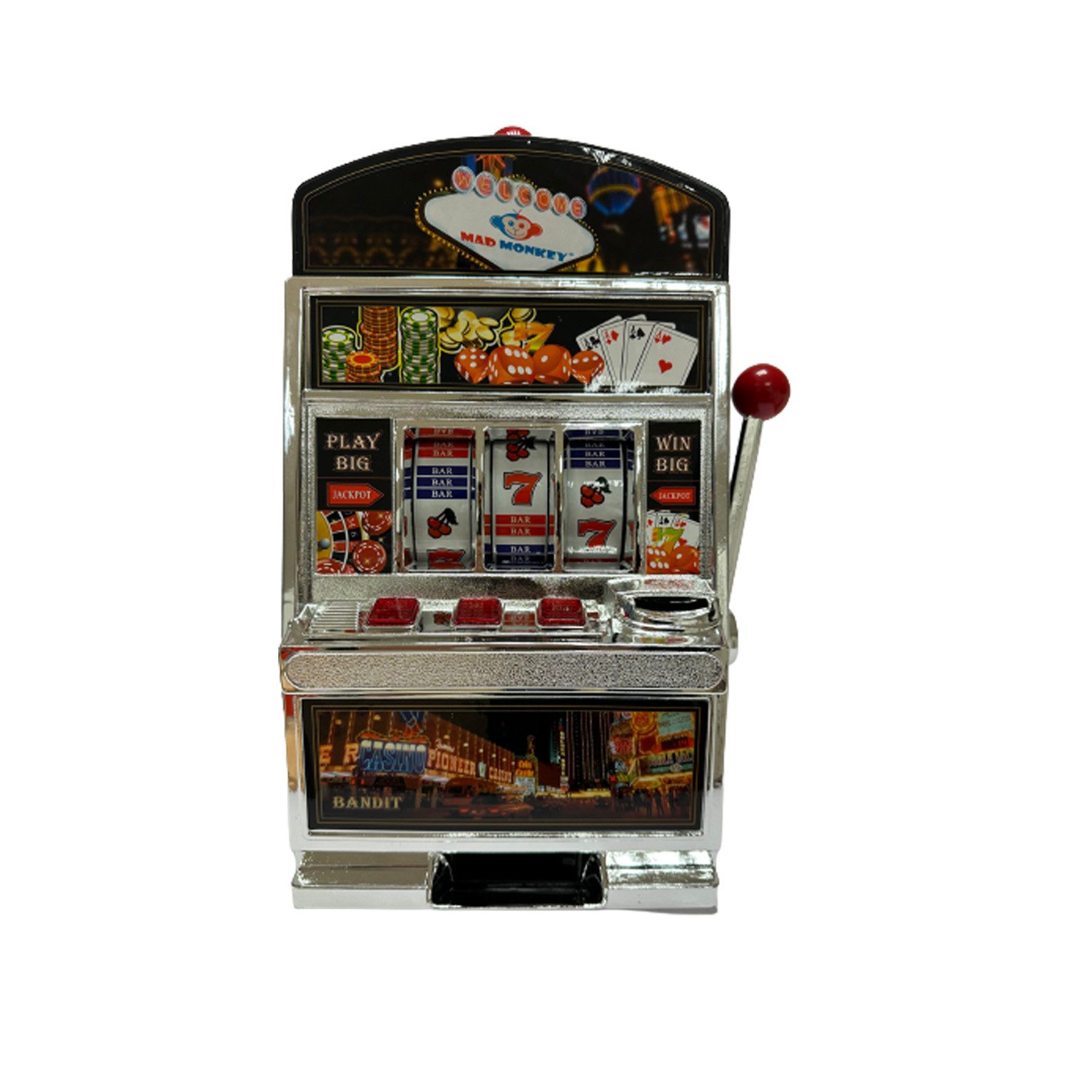 Mad Monkey Spardose Slotmaschinen Spielautomat als günstig online kaufen