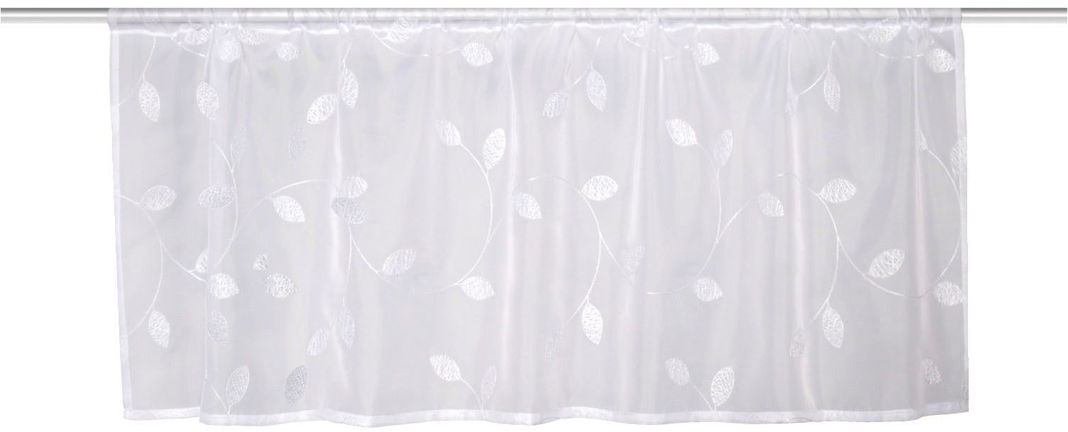 HOME WOHNIDEEN Scheibengardine SHARY (1 St), Stangendurchzug, transparent, günstig online kaufen