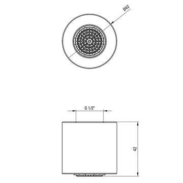 Lomadox Badarmatur SILIA-30 Unterputz-Duscharmatur, 4-teilig, titaniumfarben