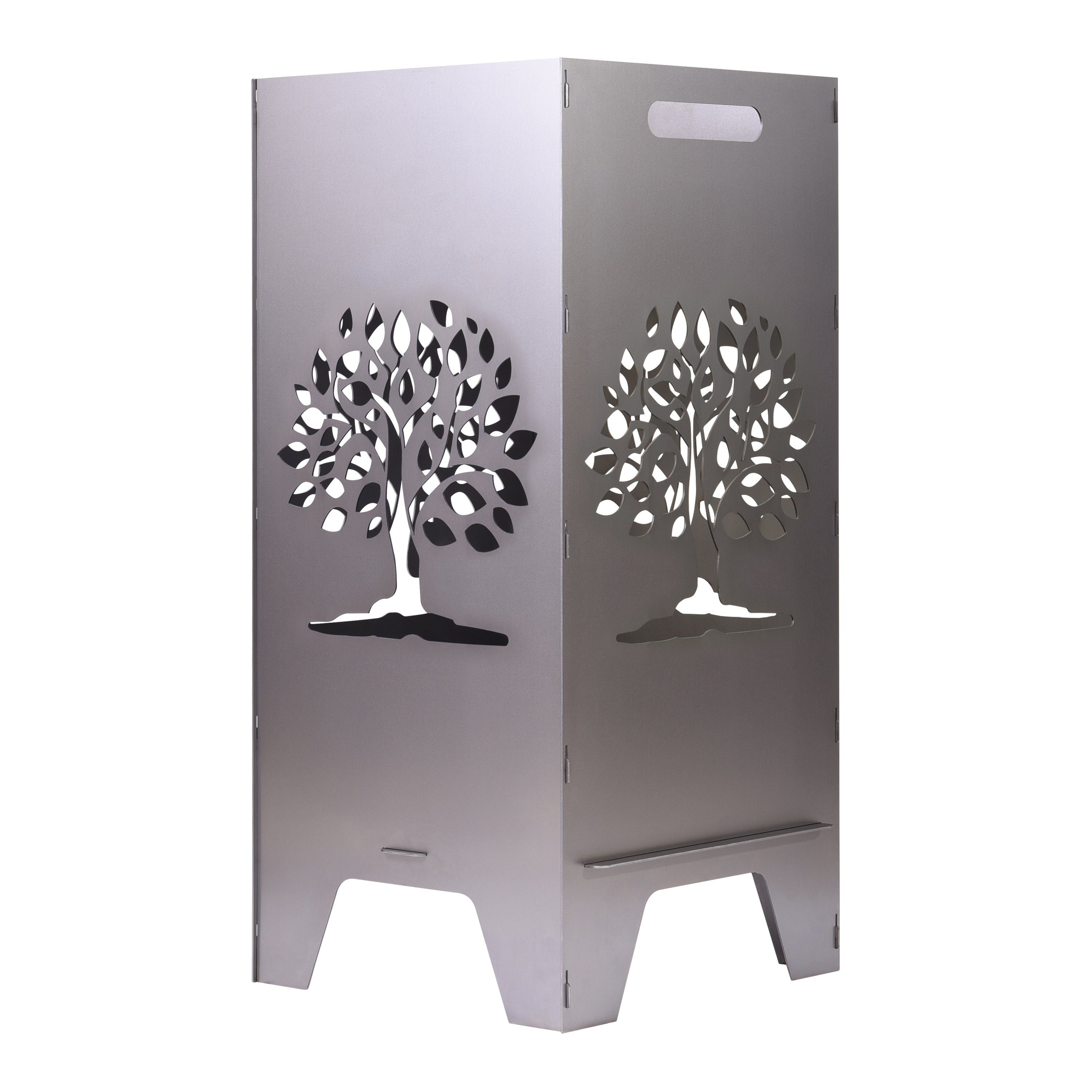 Feuertonnen Bertling Feuerschale XL Feuertonne mit Lebensbaum Motiv Feuerko günstig online kaufen