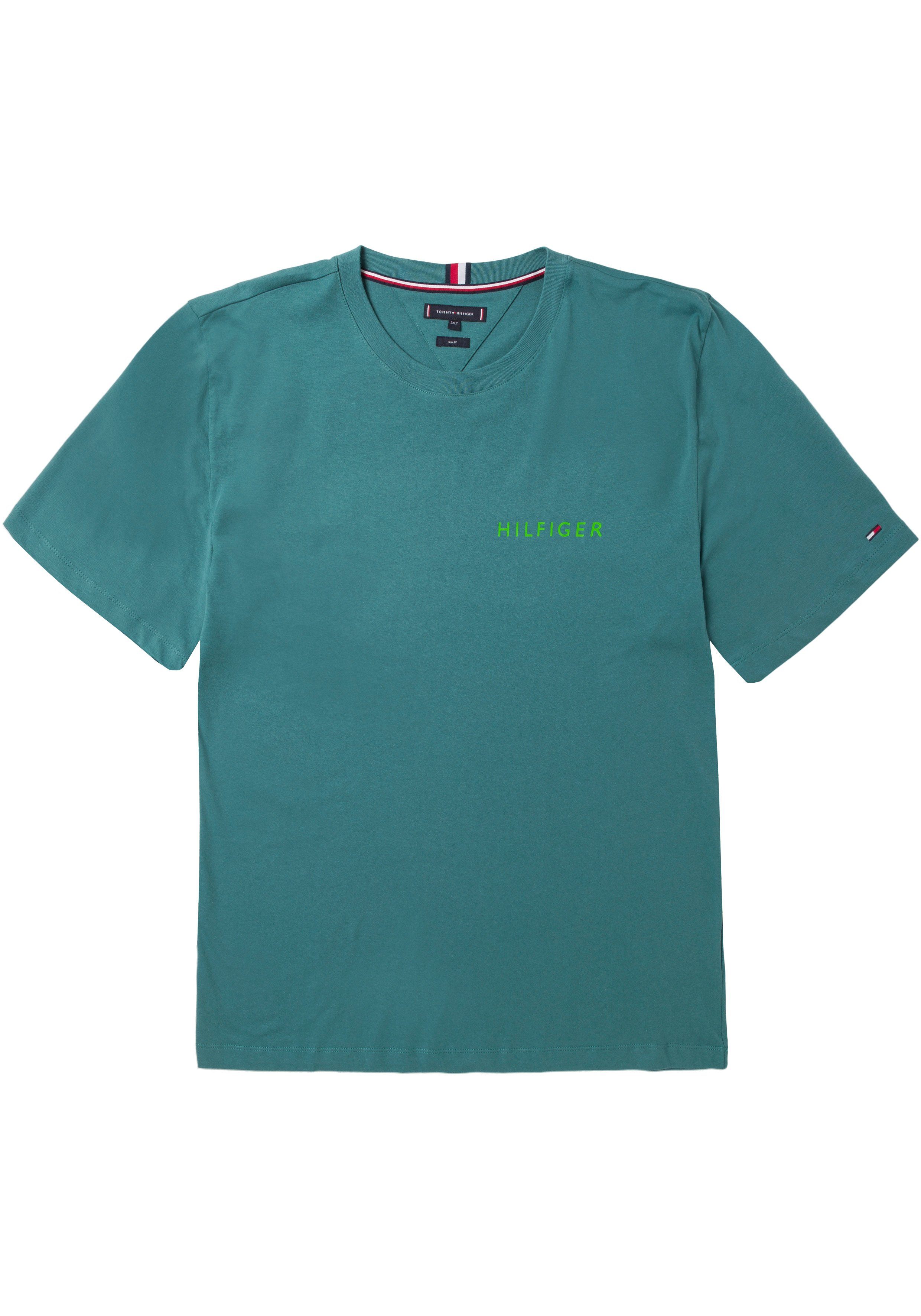 Tommy Hilfiger Big & Tall Kurzarmshirt (1-tlg) mit Tommy Hilfier Labelstreifen innen am Ausschnitt Safari-grün | T-Shirts