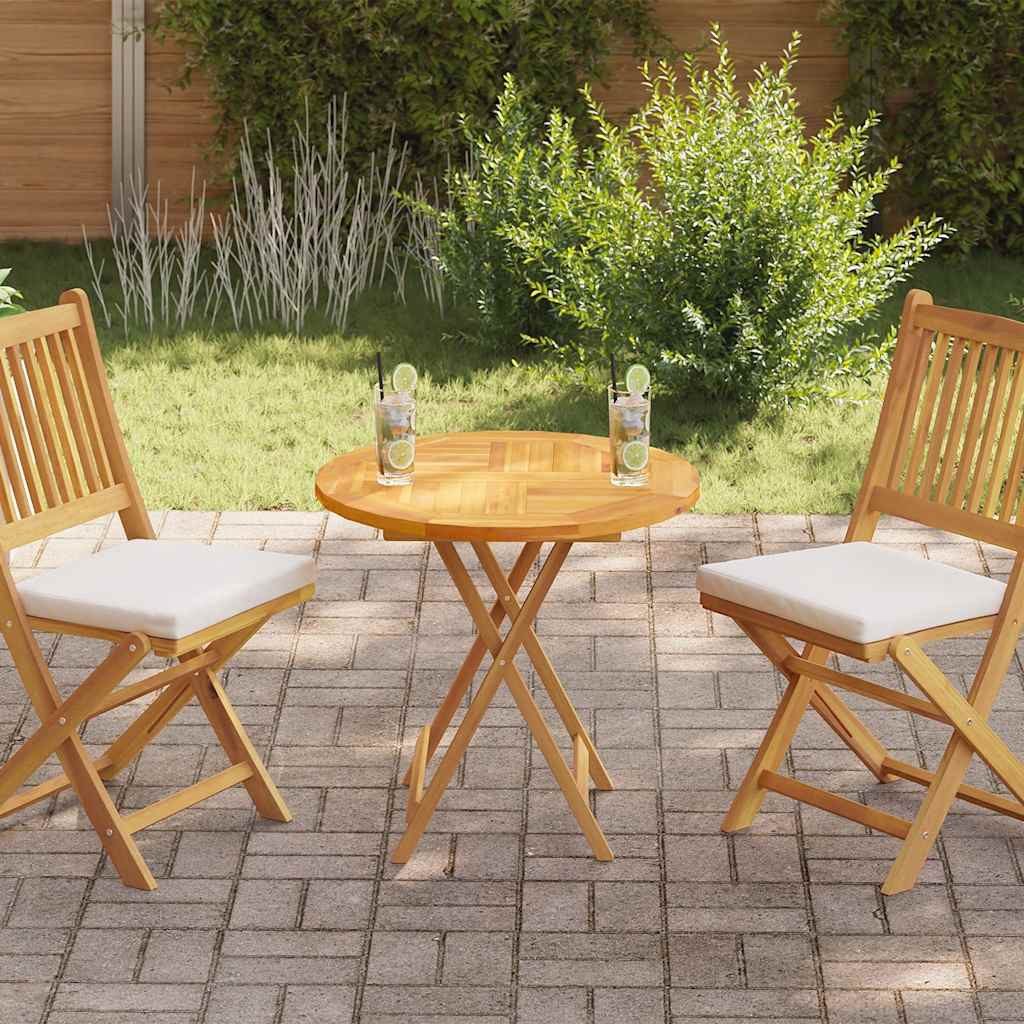 furnicato Tischplatte Naturholz 70 cm Durchmesser, 2,5 cm Stärke (1 St), Witterungsbeständiger Esstisch-Aufsatz, fein geschliffen für Garten