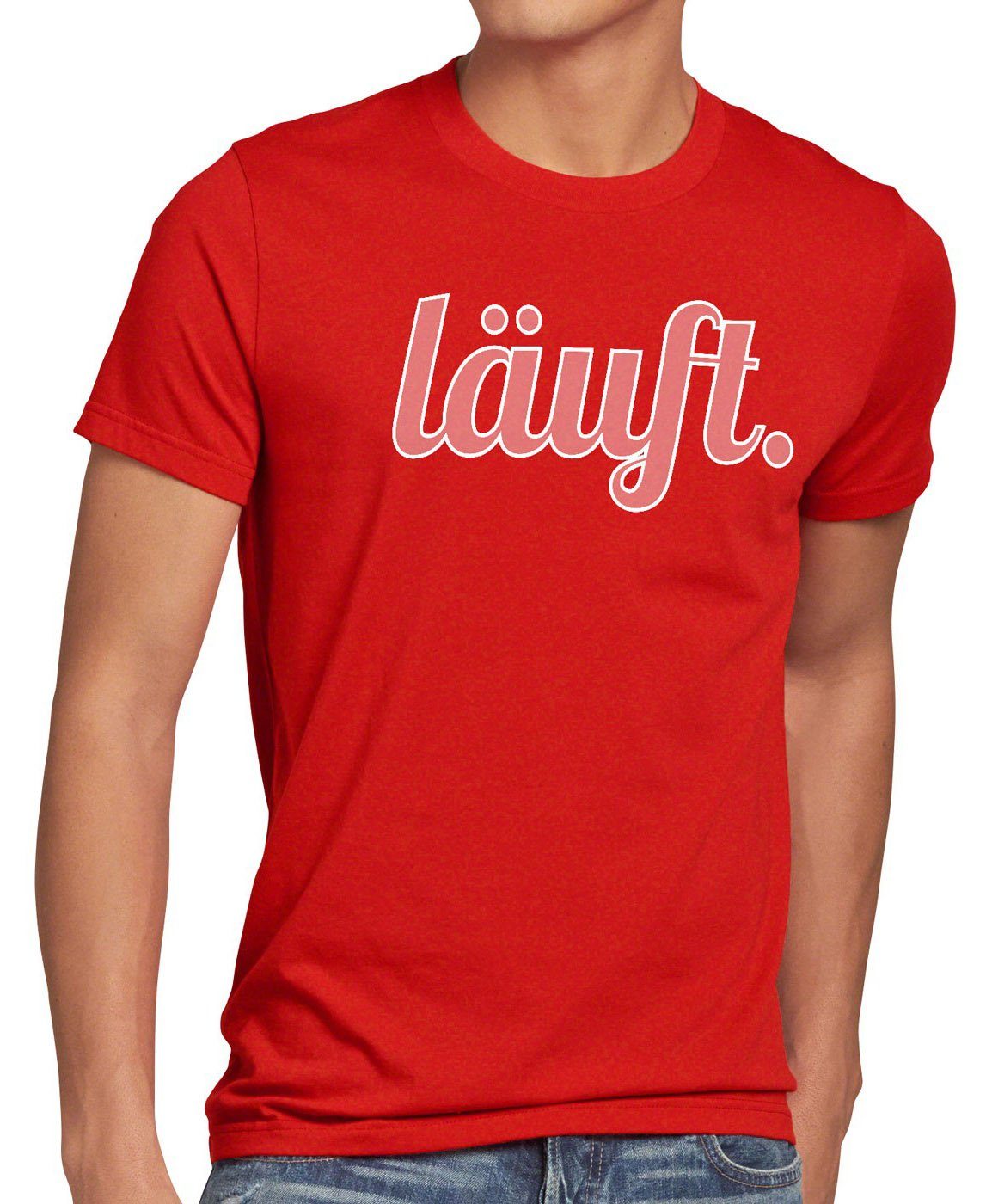 Spruchshirt Fun Funshirt meme mir rot Print-Shirt Herren style3 dir Shirt top T-Shirt läuft bei kult