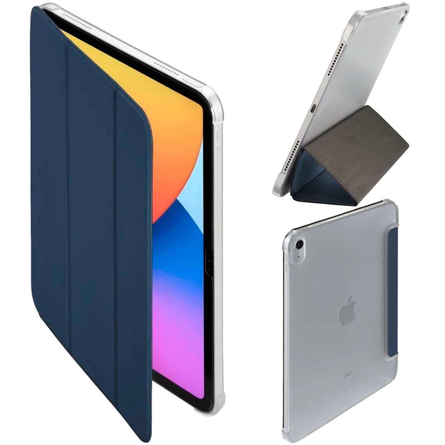 Hama Tablet-Hülle Hama Fold Clear Smart Book Case Tasche Cover Blau 11 Zoll, Ständer Schutz-Hülle für Apple iPad A16 11 Gen. 2025 11" 10 2022 10,9"