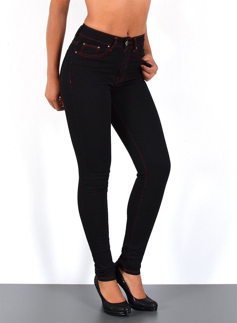 ESRA Skinny-fit-Jeans S400 Damen High Waist günstig online kaufen