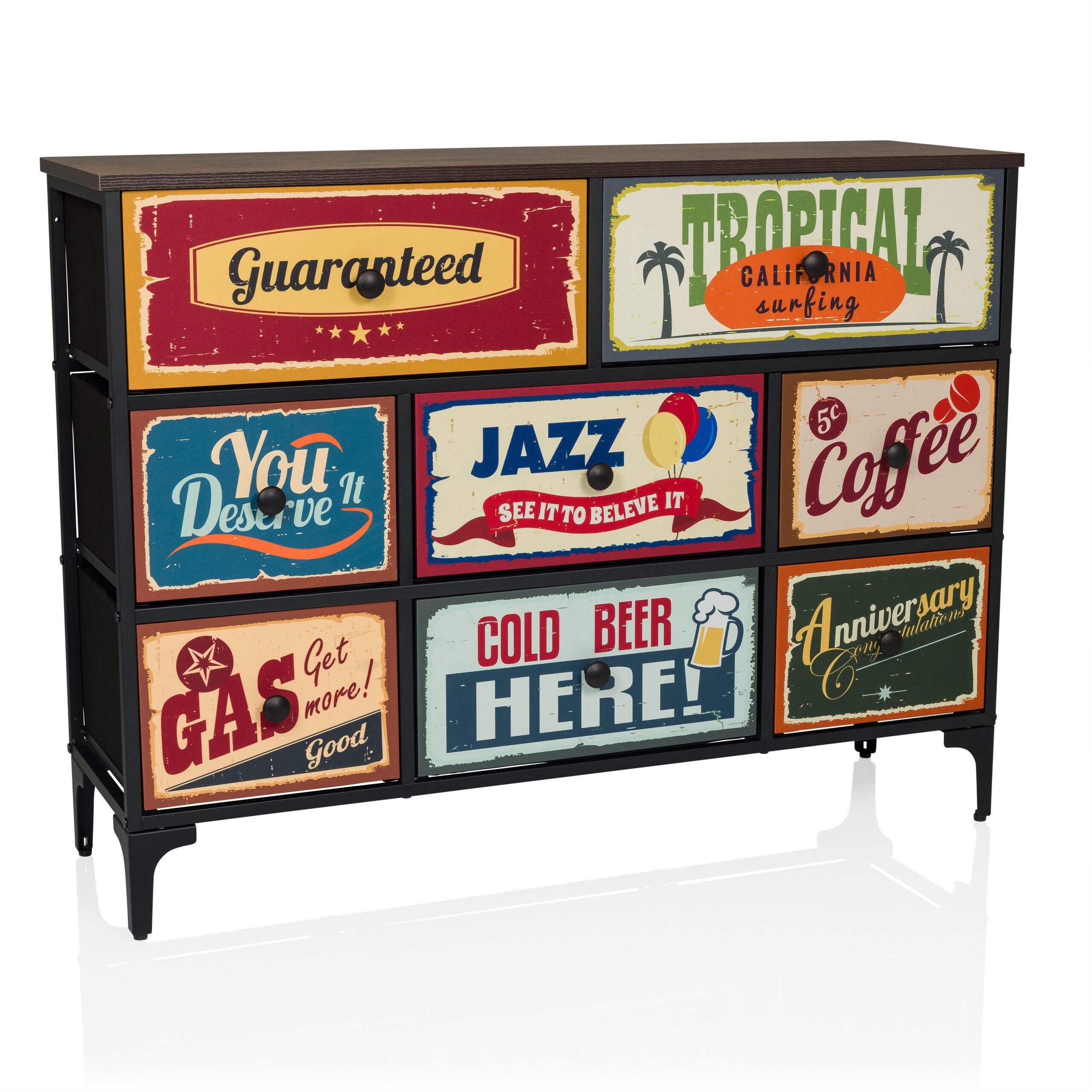 Kommode AMERIKO B Sideboard H/B/T: 77.5 x 102.5 x 30.0 cm