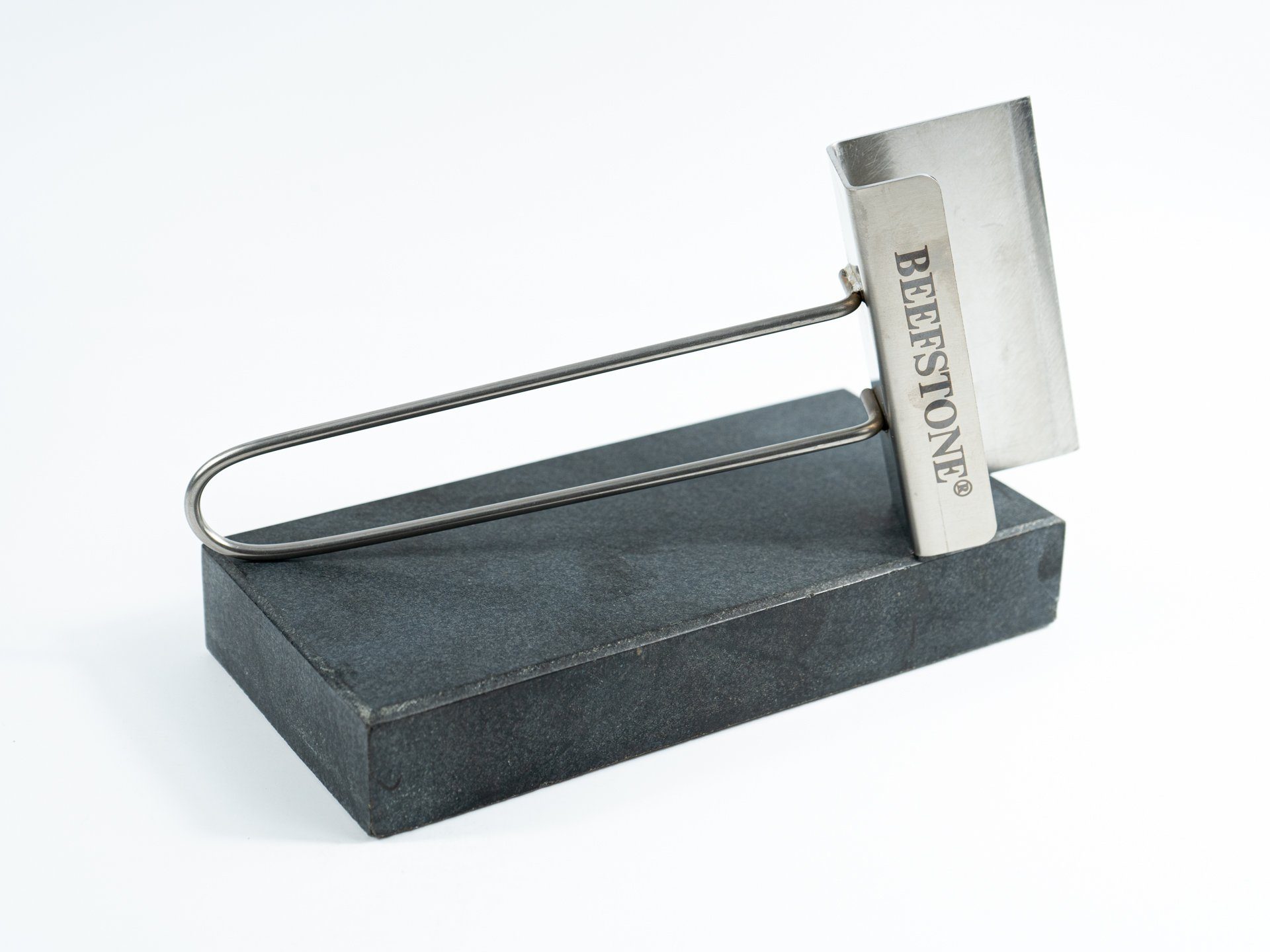 Beefstone Tischgrill Original Beefstone Steinheber aus Edelstahl