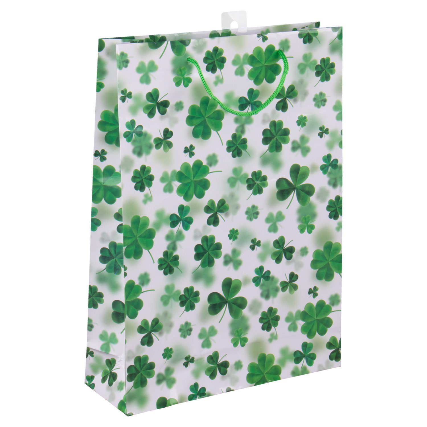 Idena Tragetasche Idena Geschenkt. FSC-Mix Glücksklee, L 35x25x8cm