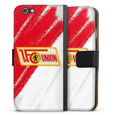 DeinDesign Handyhülle Offizielles Lizenzprodukt 1. FC Union Berlin Logo, Apple iPhone 6s Hülle Handy Flip Case Wallet Cover Handytasche Leder
