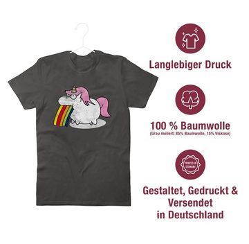 Shirtracer T-Shirt Kotzendes Einhorn Vintage Einhorn Geschenk