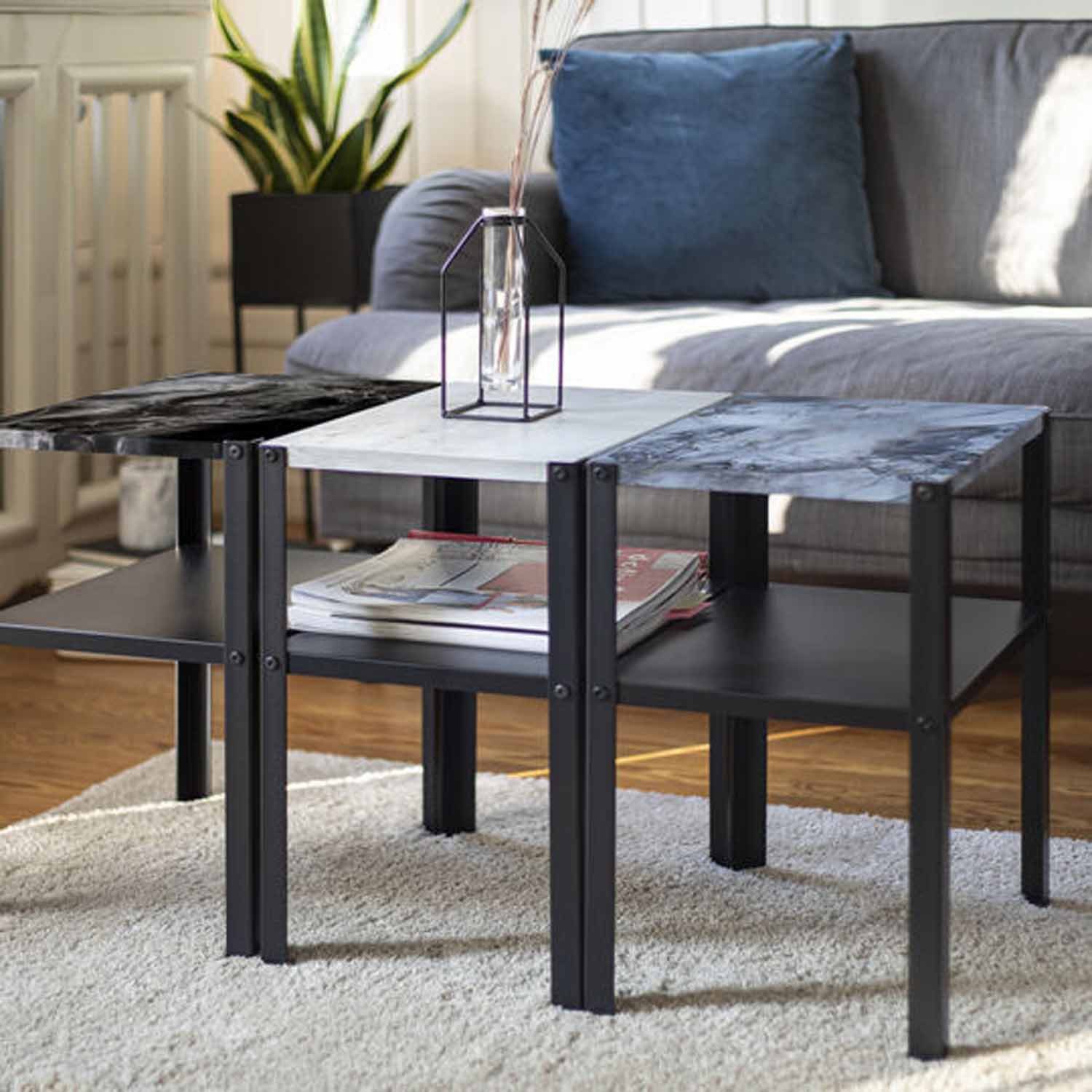 d-c-fix Möbelfolie Romeo Gold - Klebefolie Möbel Küche Dekofolie Marmoroptik, Designfolie - abwaschbar, zuschneidbar und rückstandslos entfernbar – Bild 2 von 4