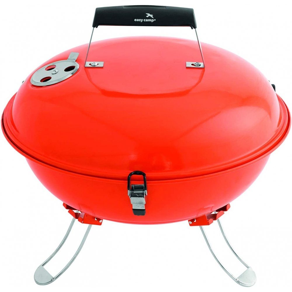 easy camp Adventure Holzkohlegrill Grill - Kugelgrill - Outdoor orange Camping