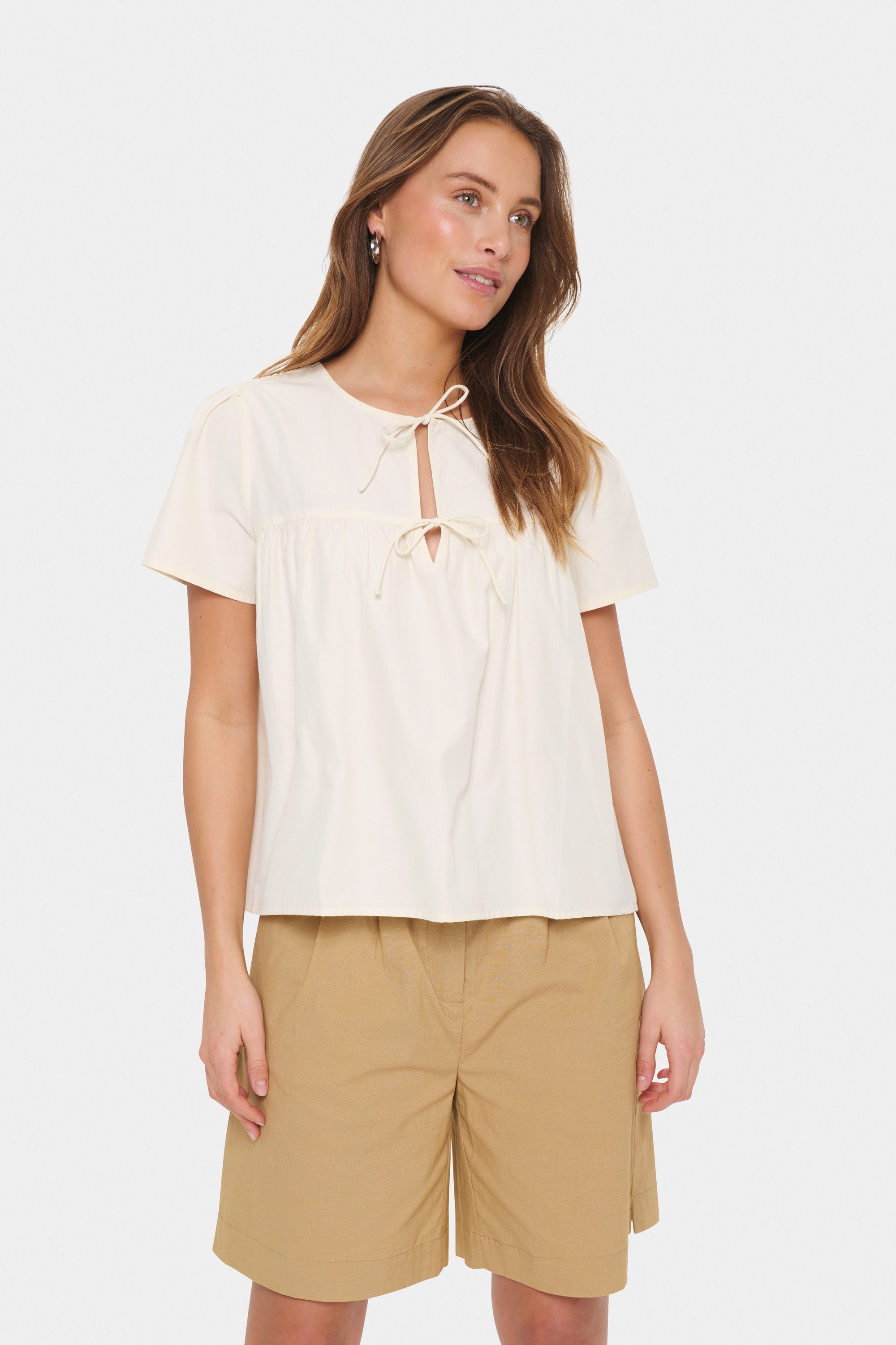 Saint Tropez Kurzarmbluse Bluse kurzarm KittySZ