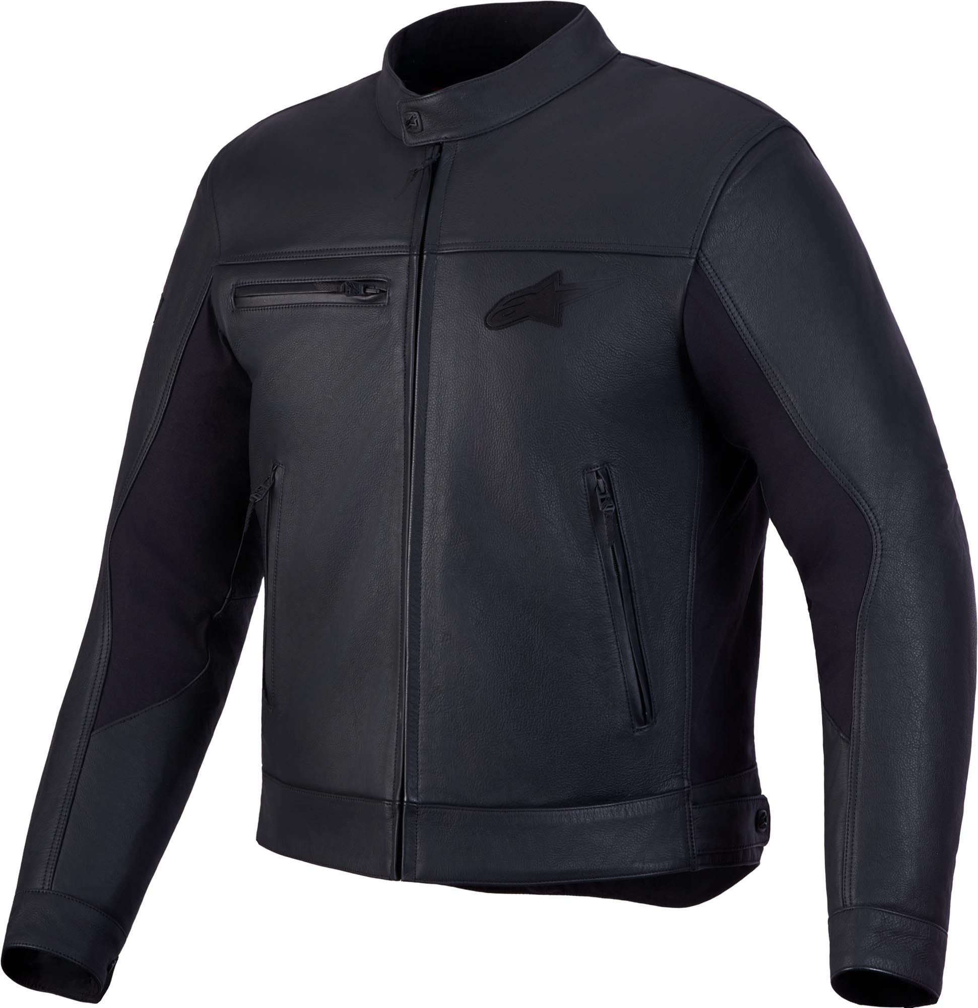 Alpinestars Motorradjacke Maver-X Motorrad Lederjacke Airbag vorbereitet,Ellenbogenprotektoren enthalten,Schulterprotek