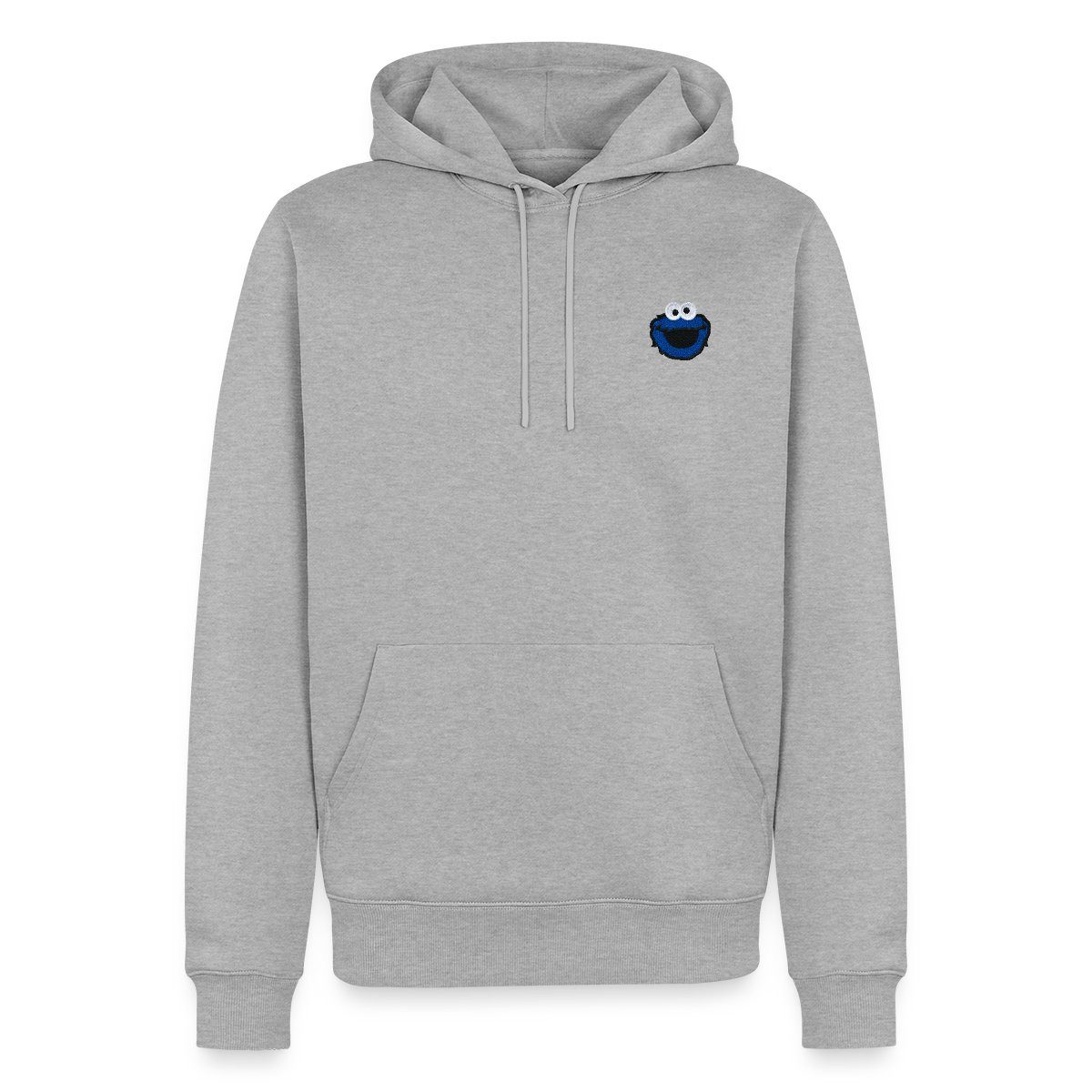 Hoodie Sesamstraße Stick Krümelmonster Herren Premium Hoodie