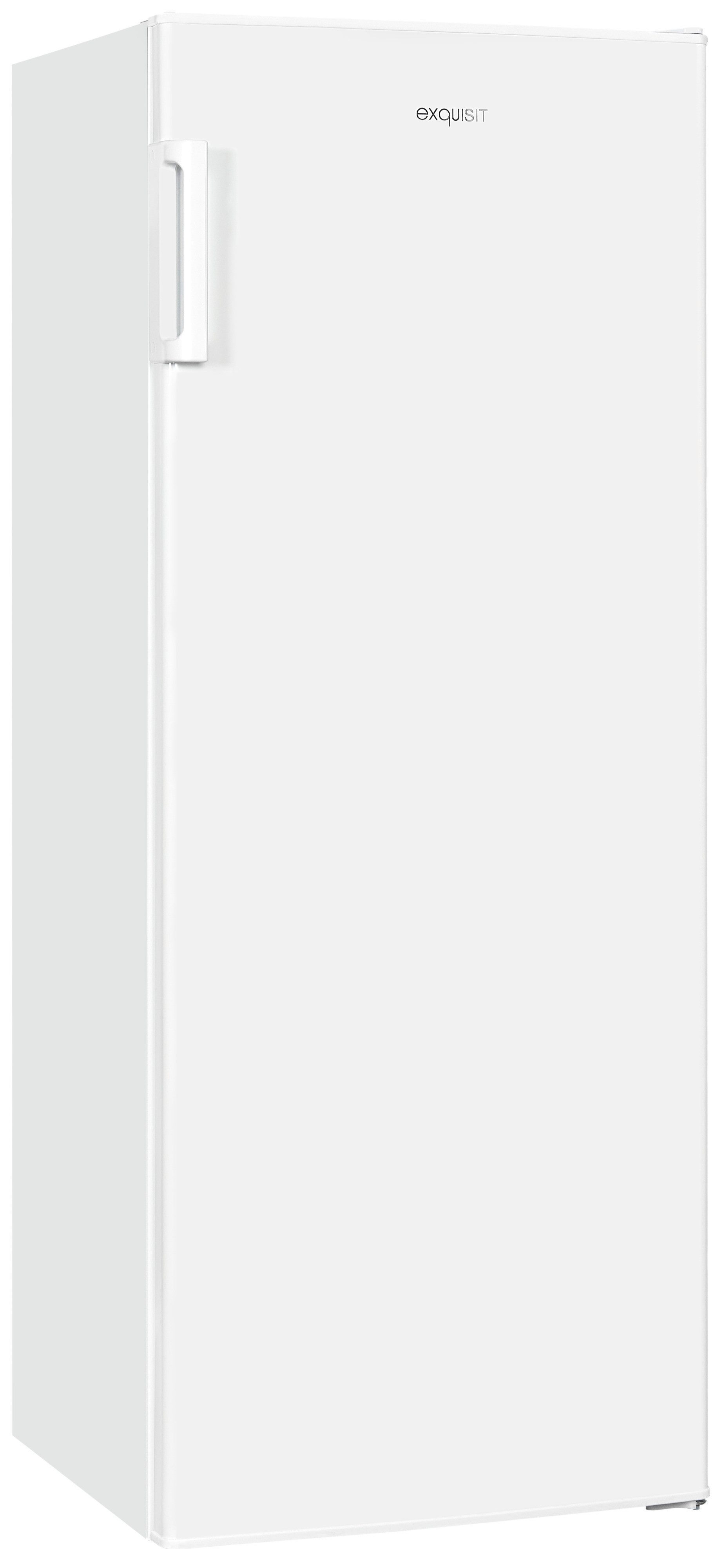 exquisit Gefrierschrank GS230-HE-040D, 142 cm hoch, 55 cm breit, 4*-Gefrierschrank LED-Anzeige & Griff– leicht und bequem öffnen