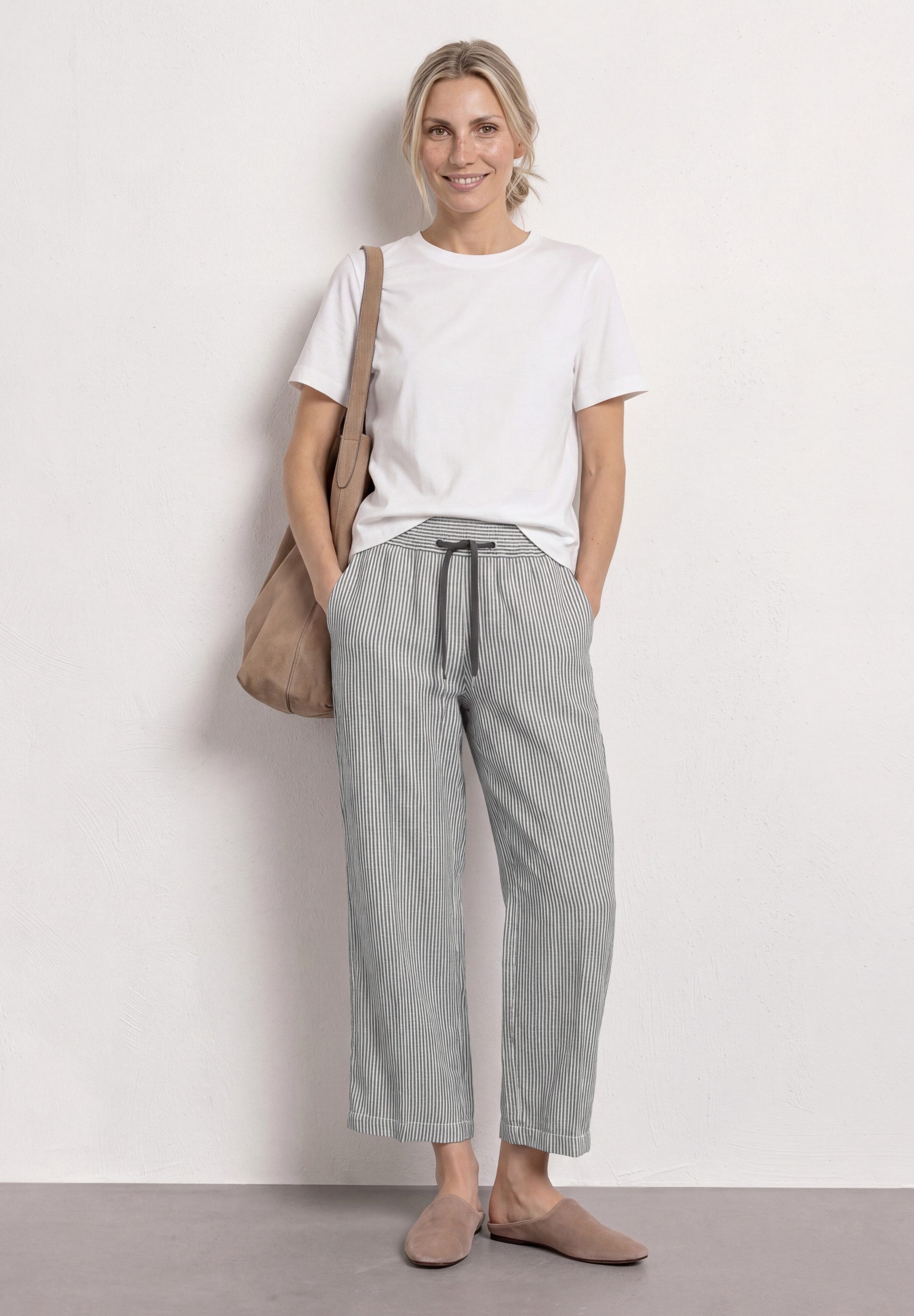 STREET ONE Culotte aus Leinen