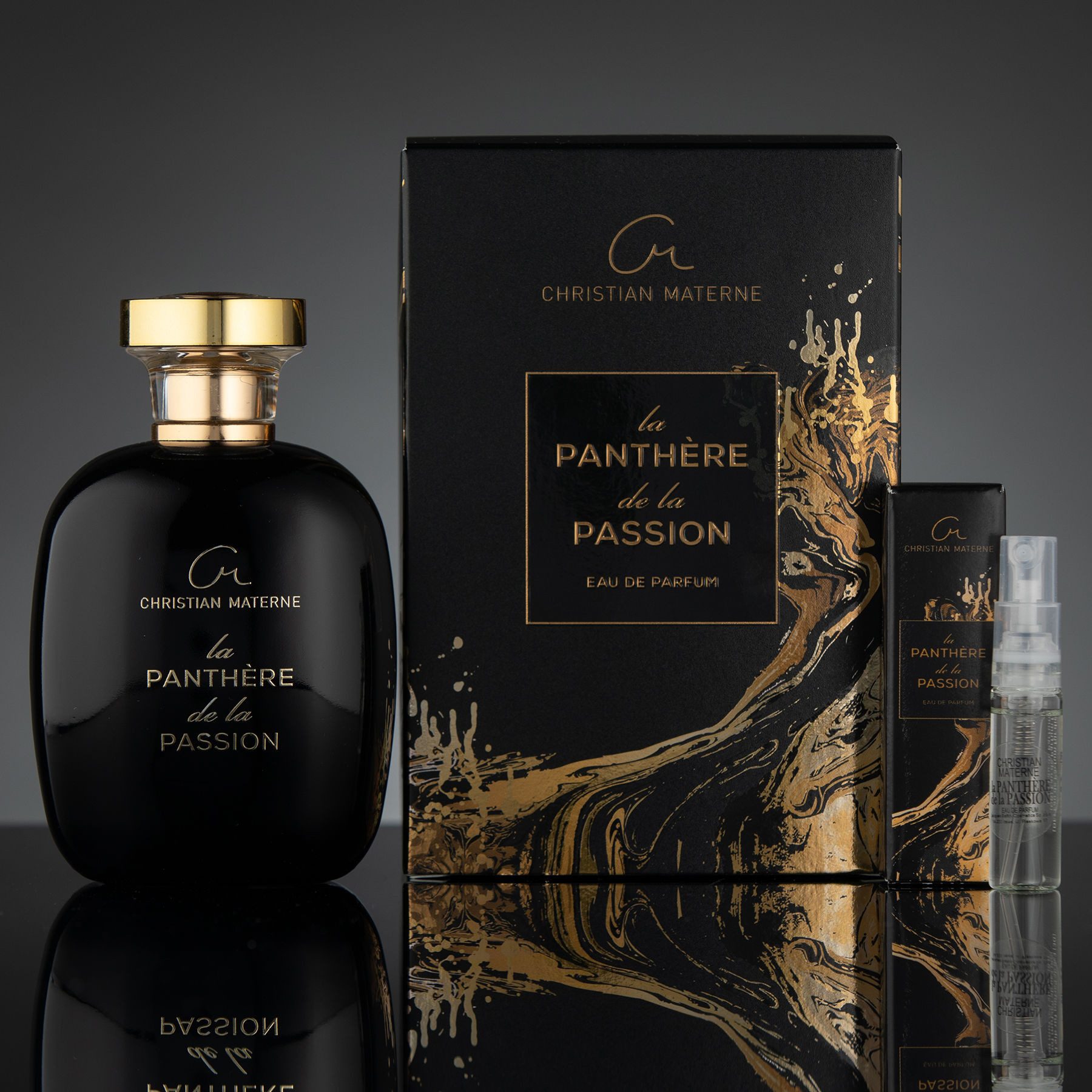 Christian Materne Eau de Parfum "La Panthere de La Passion", 2-tlg., mit fruchtigen Akkorden, kombiniert mit folarelen Akzenten