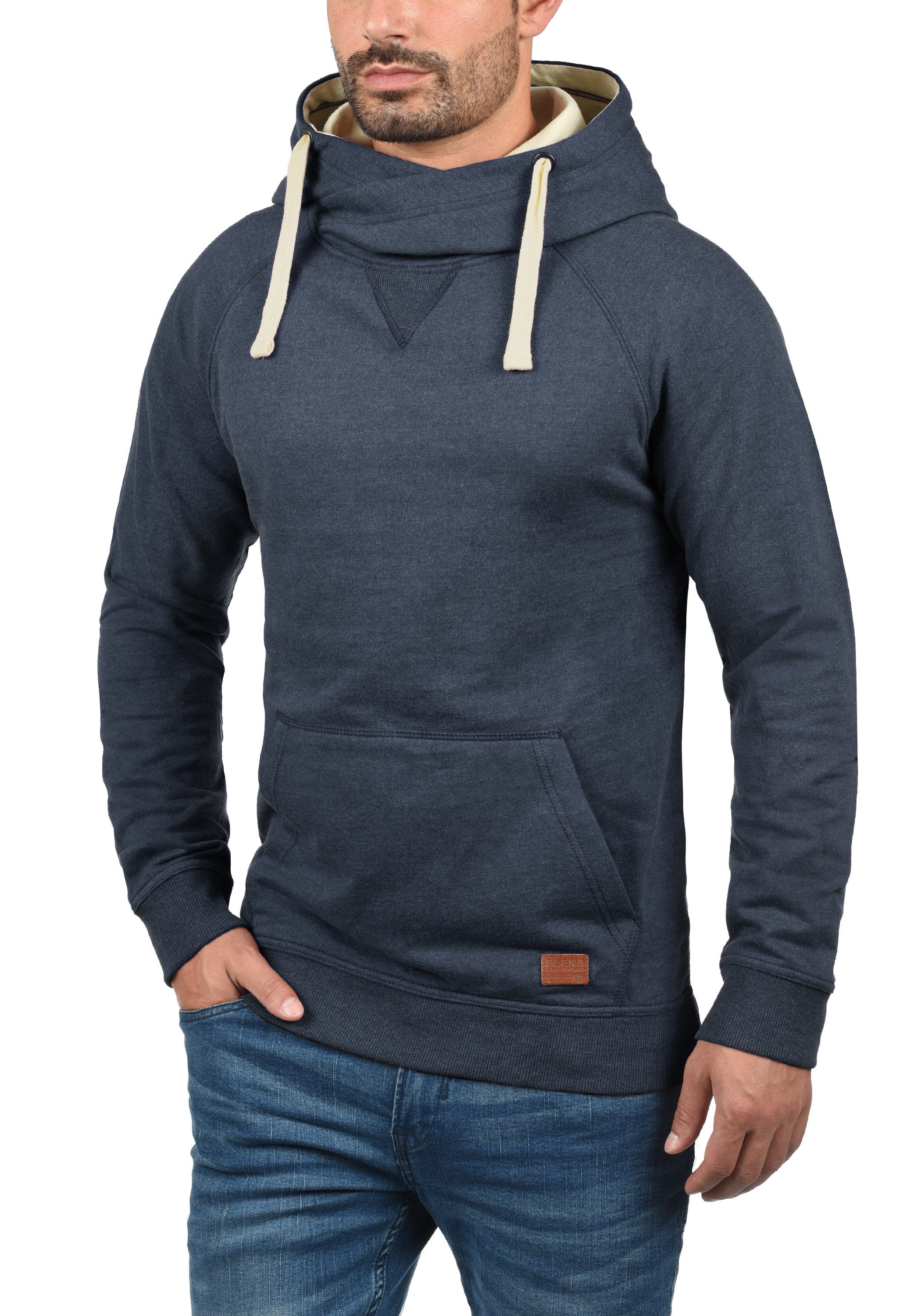 Blend Kapuzenpullover BHSales Kapuzensweatshirt mit Cross-Over Kragen günstig online kaufen