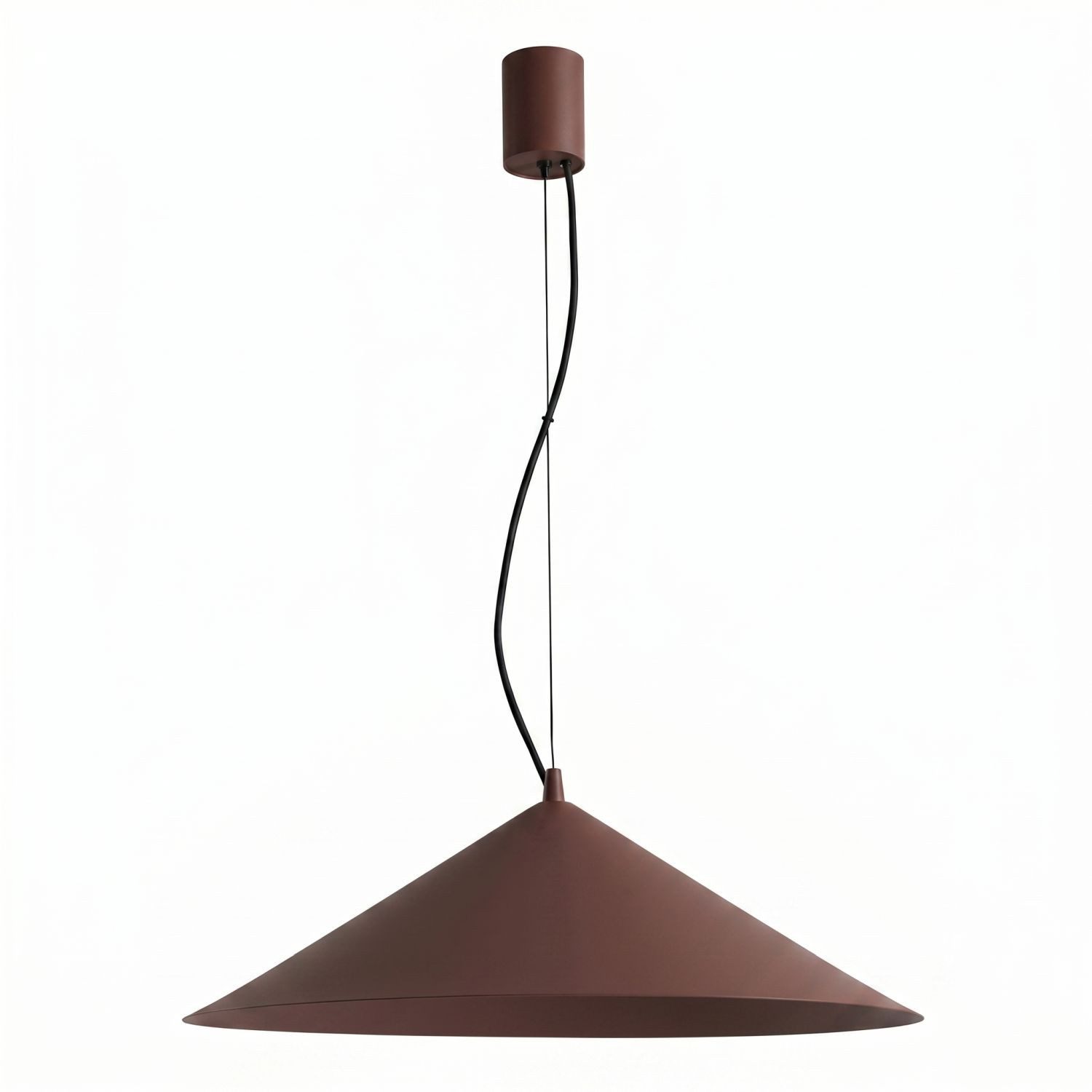 Licht-Erlebnisse Pendelleuchte INARI, LED fest integriert, Warmweiß, LED Metall rund D: 50 cm H: max. 200 cm Braun 3000 K 1070 lm Modern