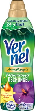 Vernel Aromatherapie Bezaubernde Magnolie & Faszinierender Dschungel 2x 37 WL Weichspüler (Doppelpack, [2-St. mit ätherischen Ölen)