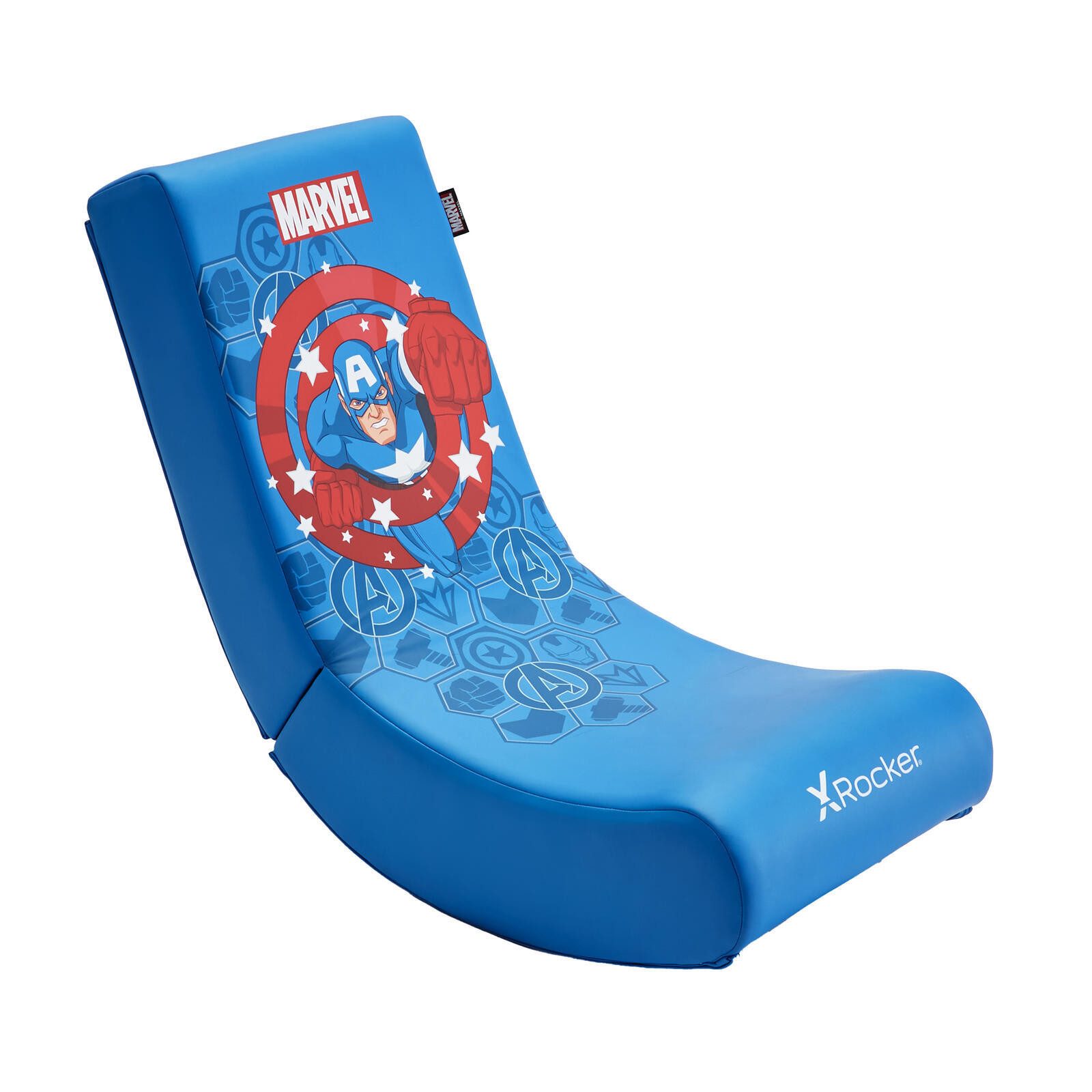 X Rocker Gaming-Stuhl Marvel™ Floor Rocker im Captain America Design - b