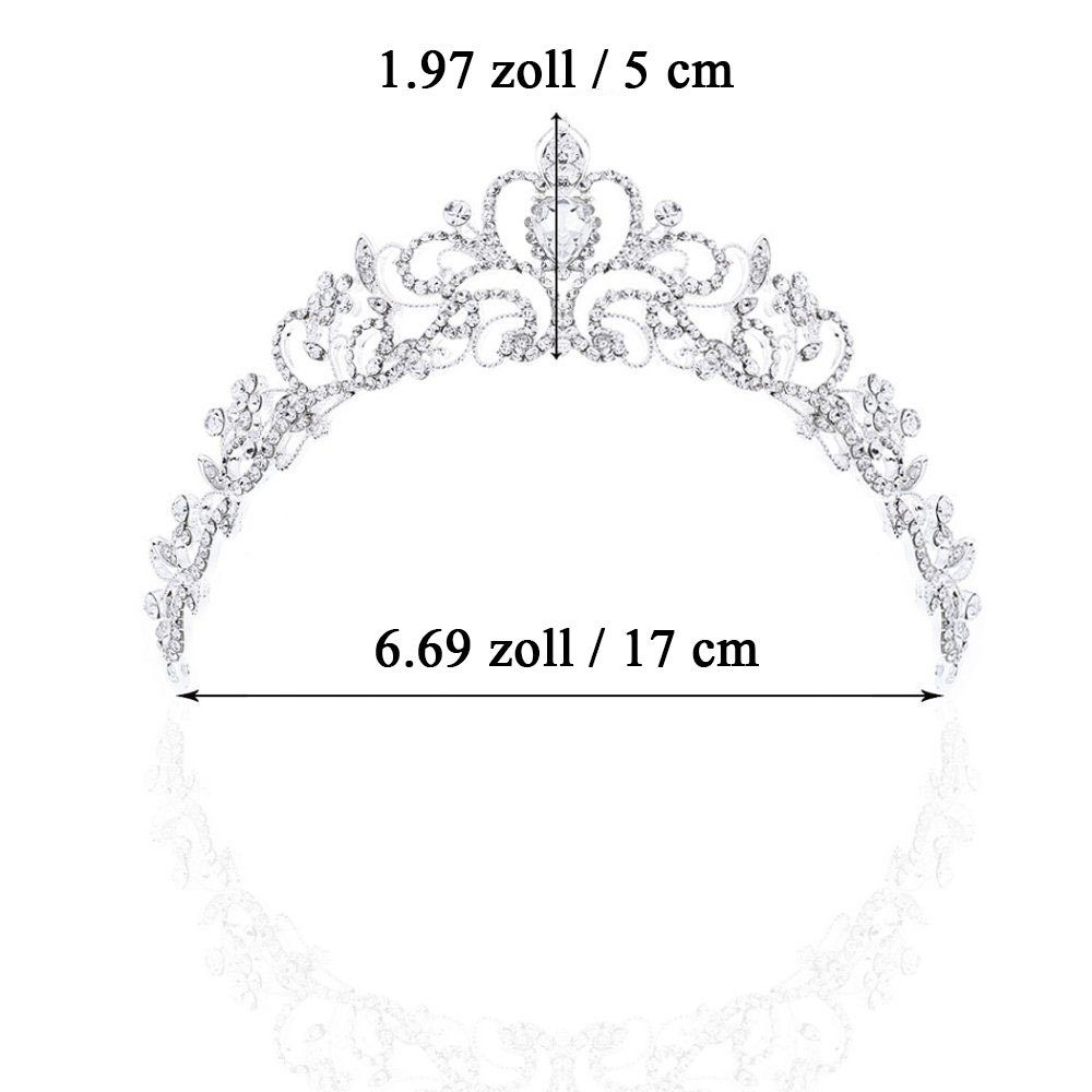 Kopfschutz Kristall-Haarschmuck für Braut mit Jormftte Diadem