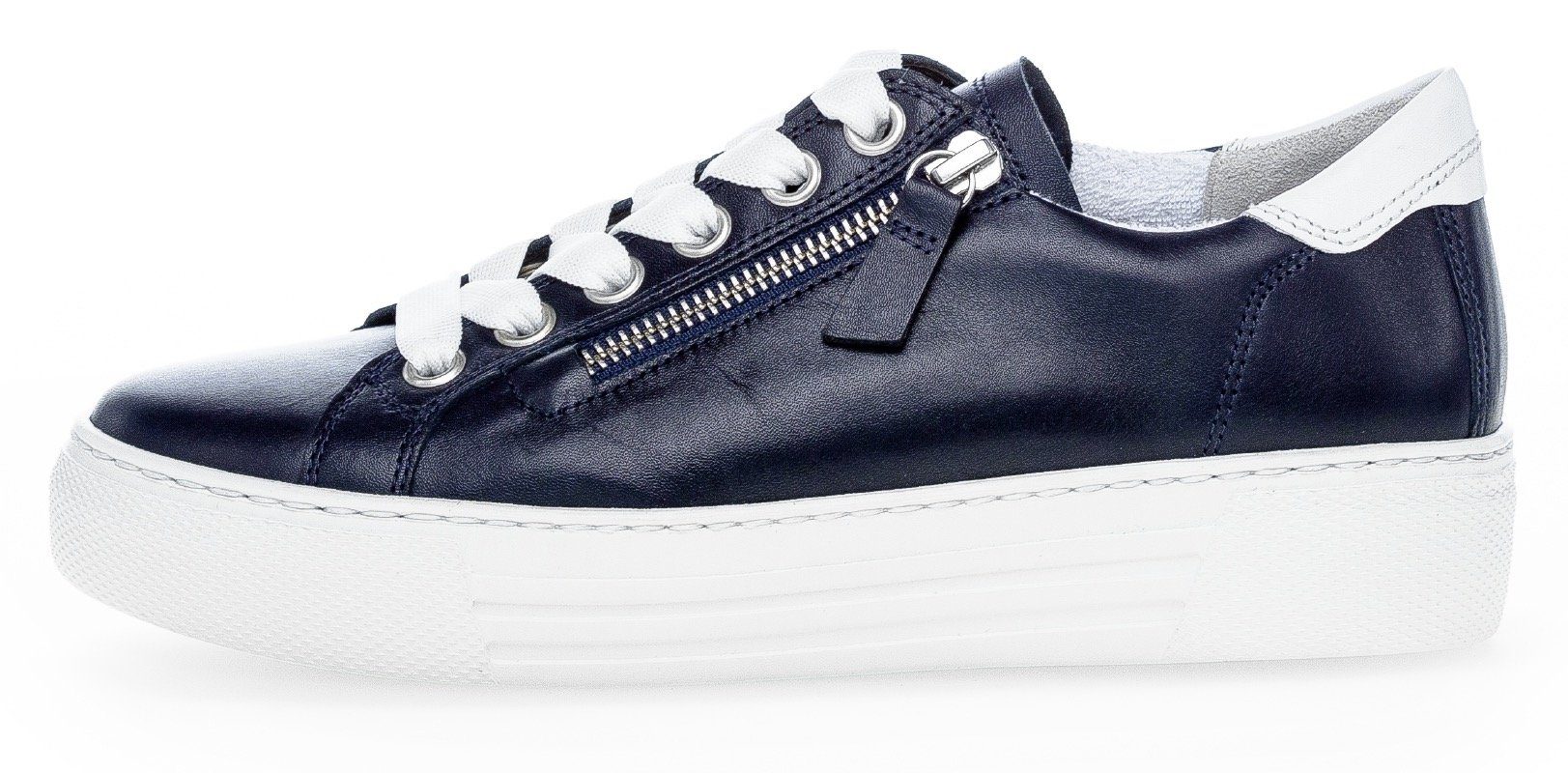 Gabor FLORENZ Plateausneaker, Freizeitschuh, Halbschuh, Schnürschuh in bequemer Weite G = weit