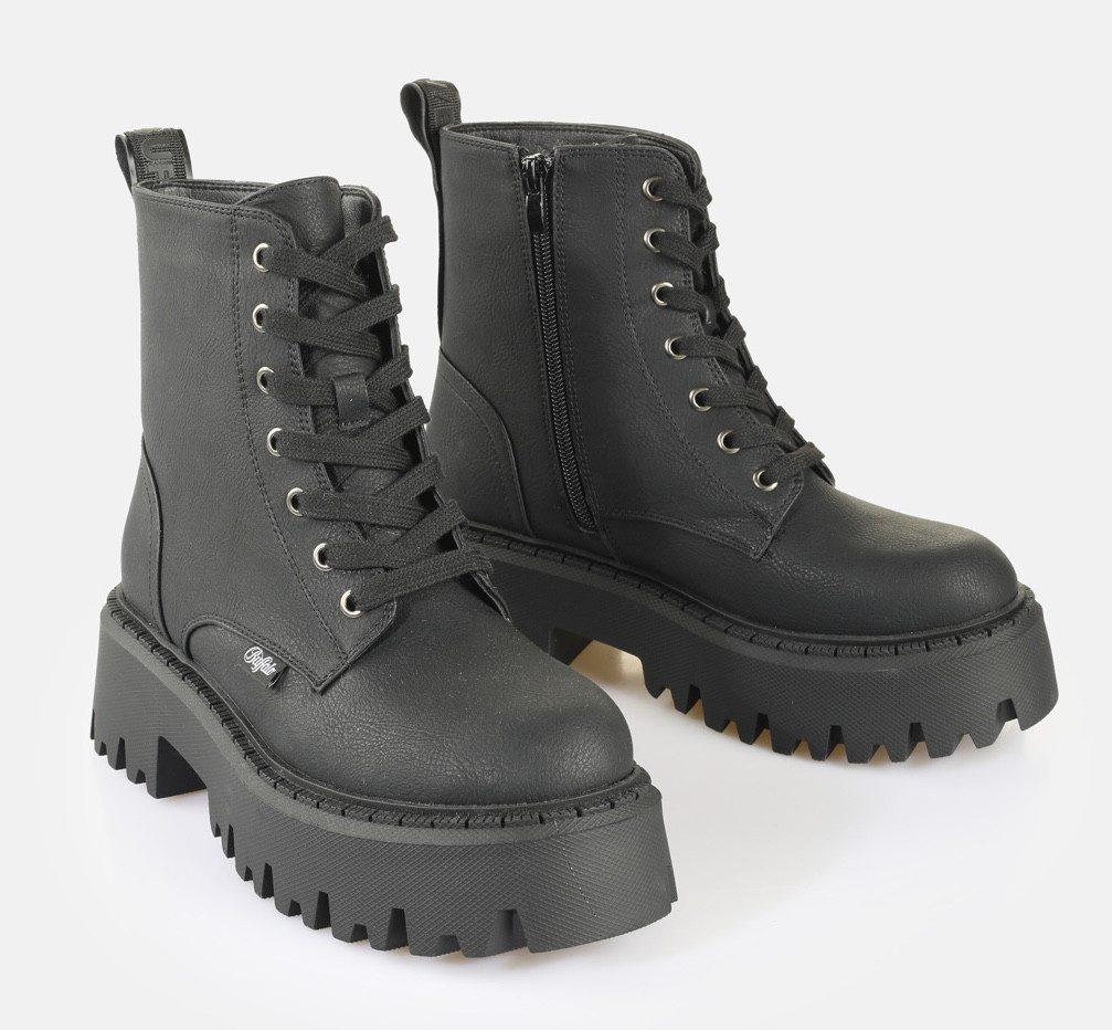 Buffalo Aspen Lace Up Warm Schnürboots Plateauboots, Bikerboots mit Schnüru günstig online kaufen