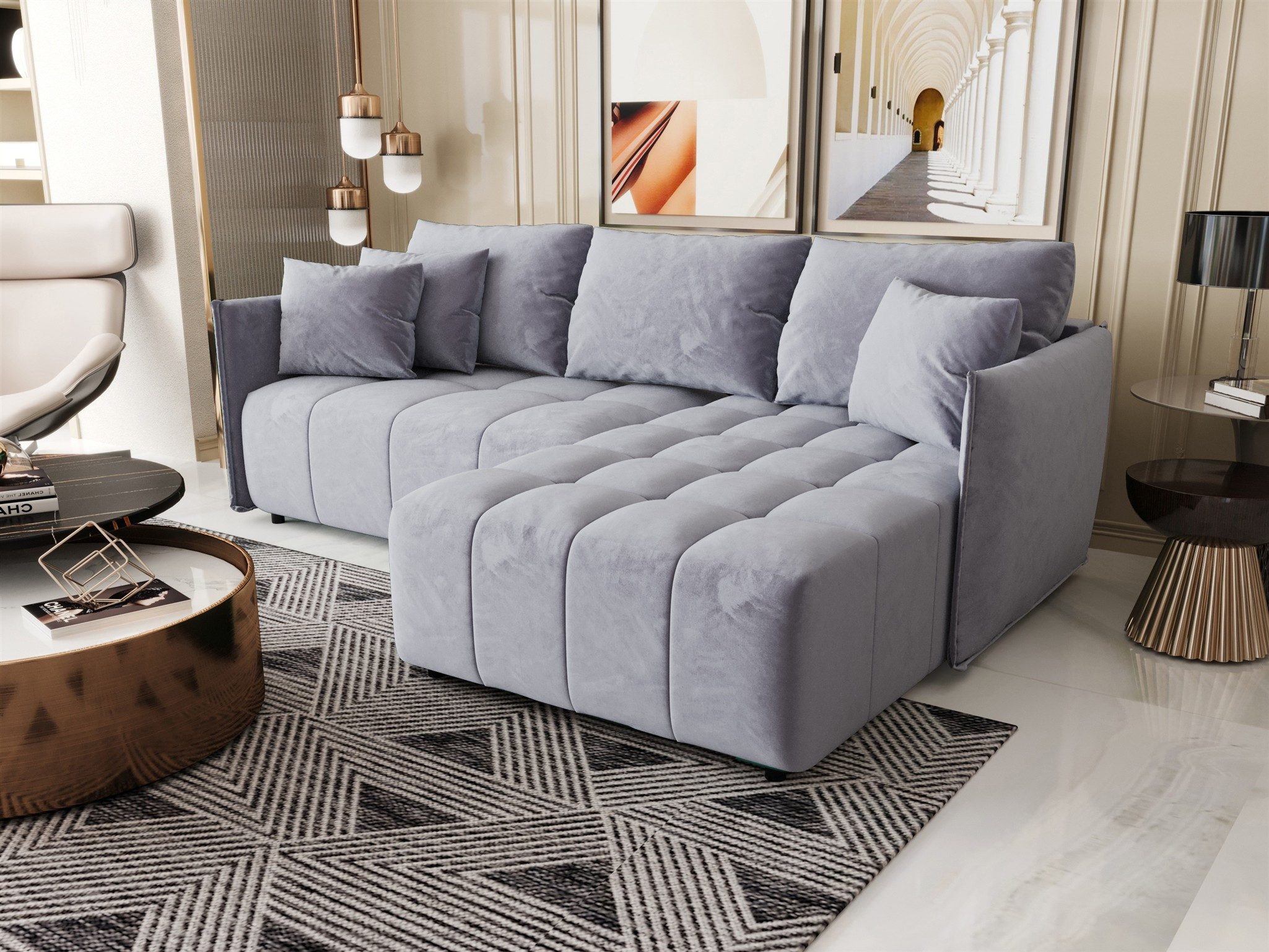 Fun Möbel Ecksofa Schlafsofa Sofa TREVISO günstig online kaufen