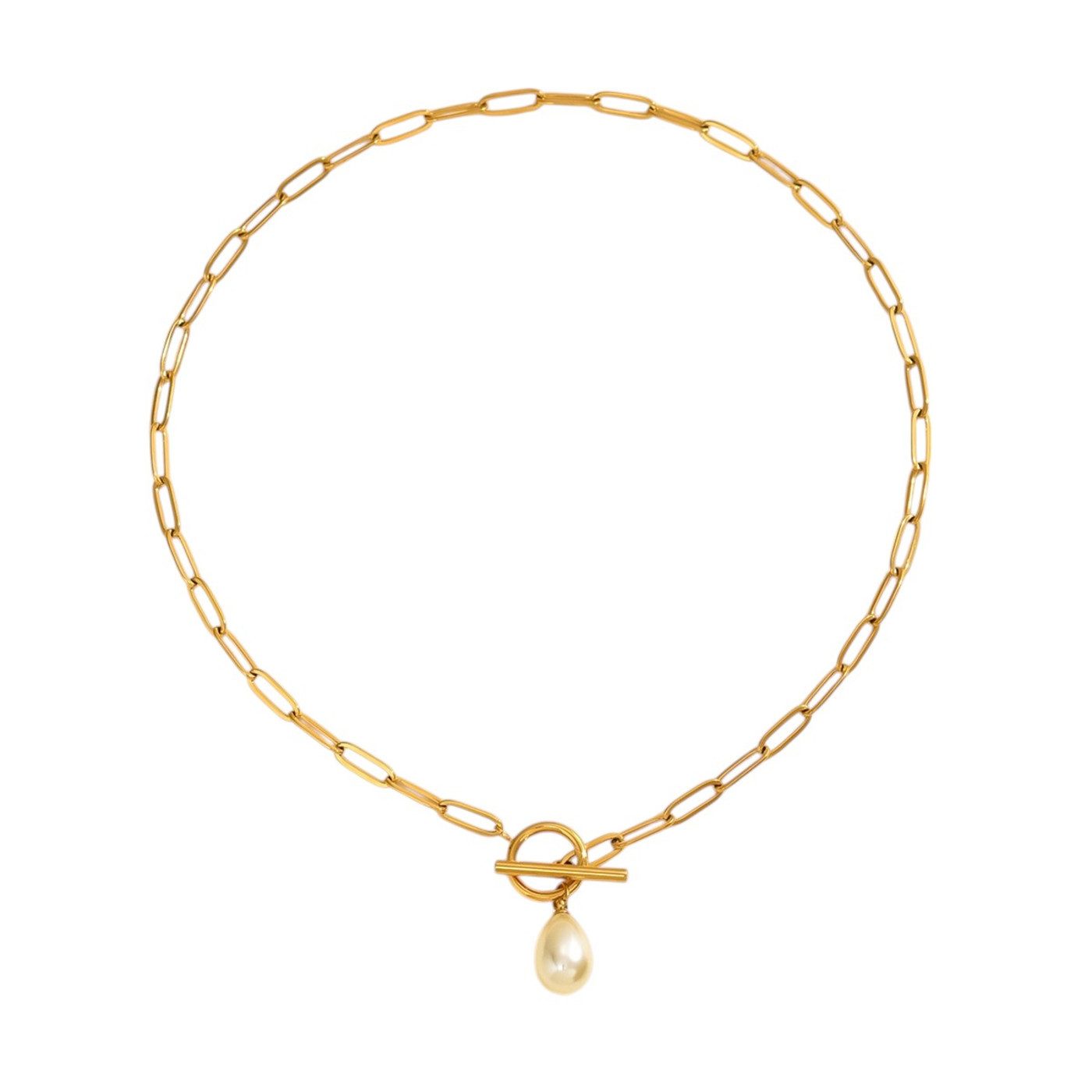 KARMA Kette mit Anhänger Damenhalskette mit Perlen-Anhänger Gliederkette ve günstig online kaufen