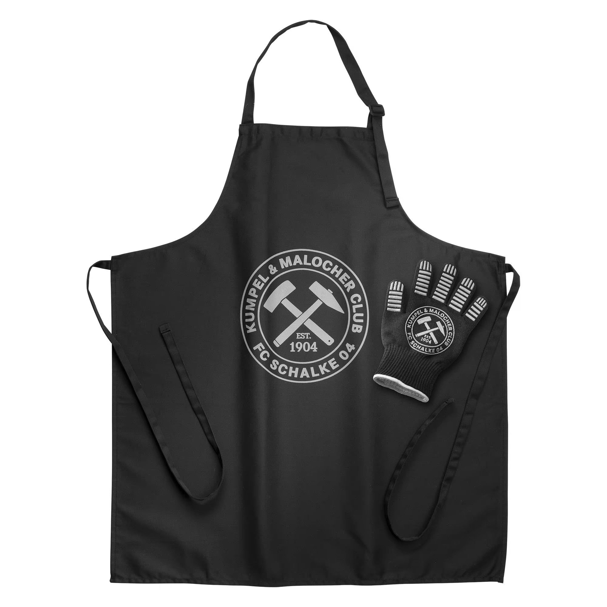 FC Schalke 04 Grillschürze Grillschürze- und Handschuh-Set, (3-tlg)